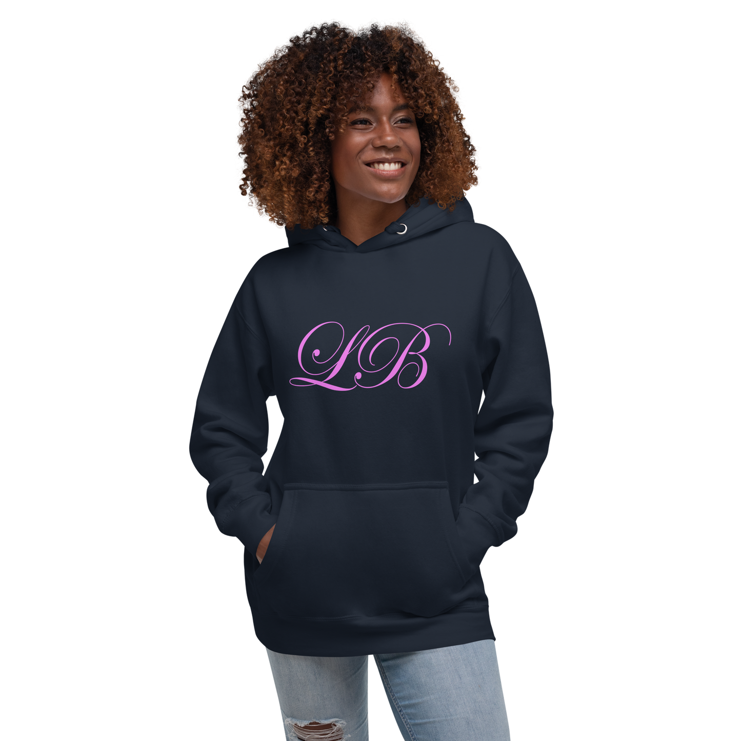 calligraphy (Pink) - Unisex Hoodie - Lavish Bubbles - LAVISH BUBBLES