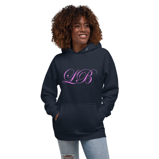 calligraphy (Pink) - Unisex Hoodie - Lavish Bubbles - LAVISH BUBBLES