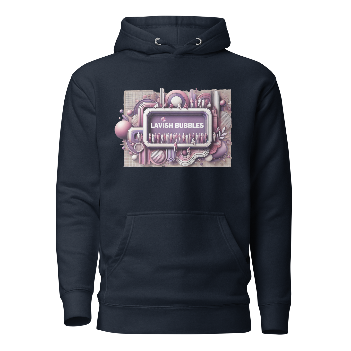 Purple crowd - Unisex Hoodie - Lavish Bubbles - LAVISH BUBBLES