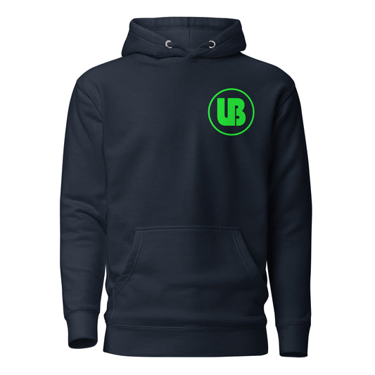 Classic logo (green) - Sweatshirt à capuche unisex