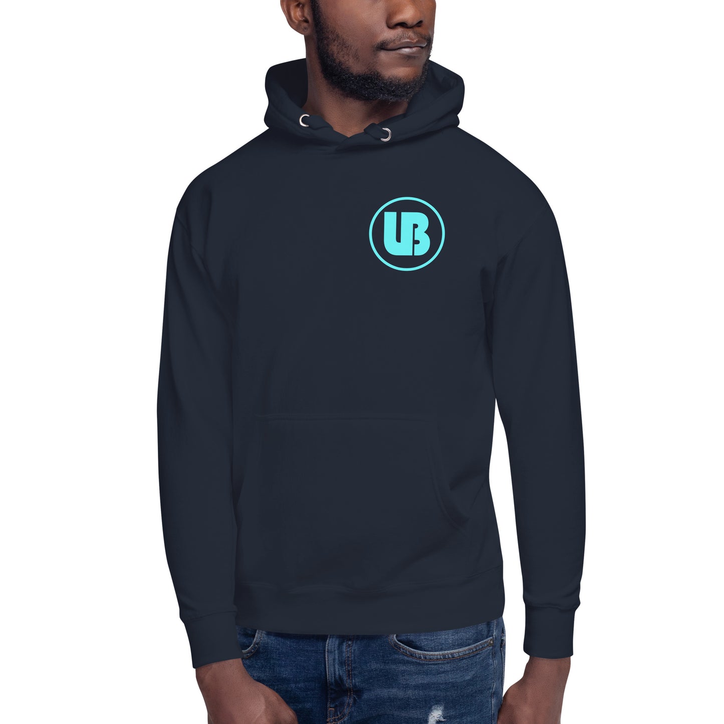 Classic logo (aqua) - Sweatshirt à capuche unisex