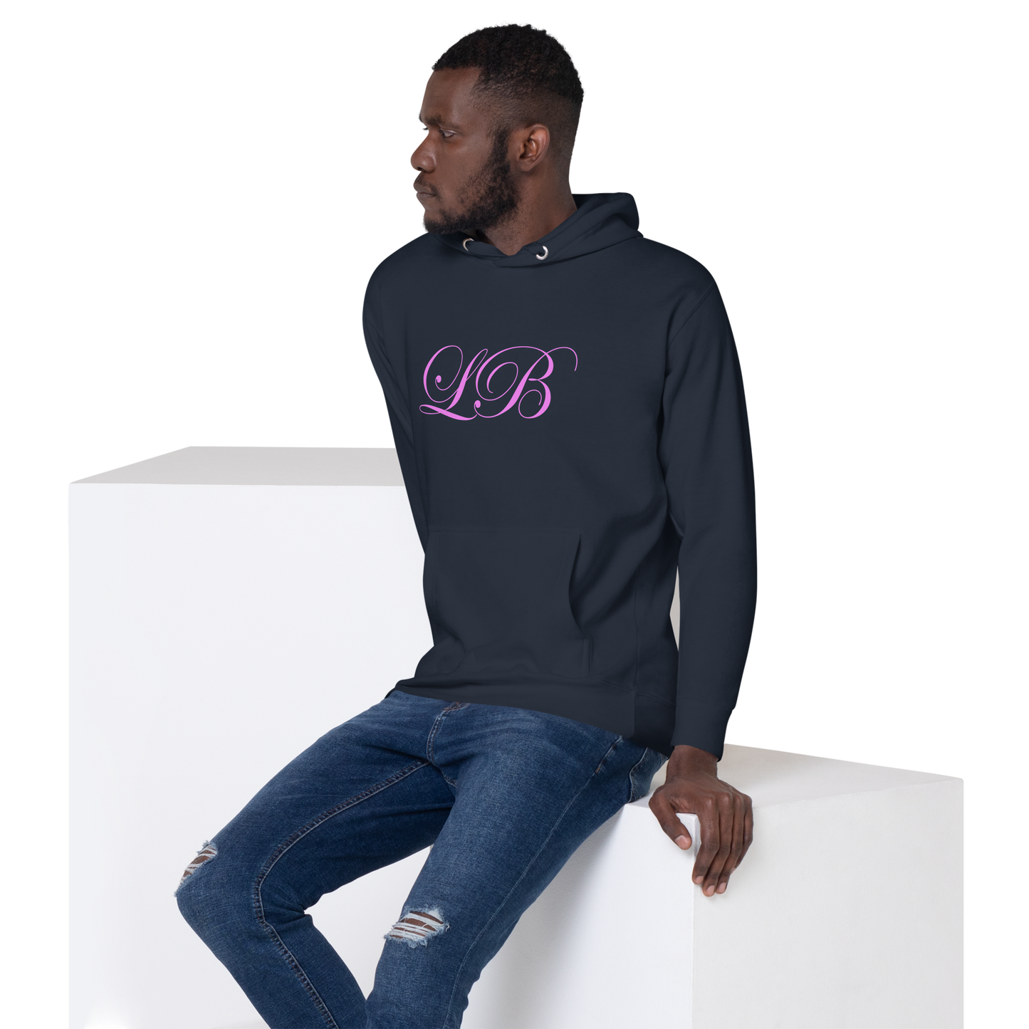 calligraphy (Pink) - Unisex Hoodie - Lavish Bubbles - LAVISH BUBBLES