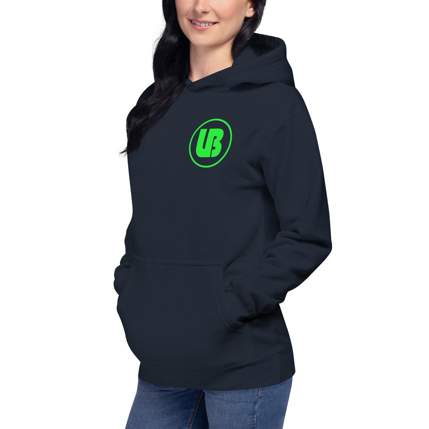 Classic logo (green) - Sweatshirt à capuche unisex