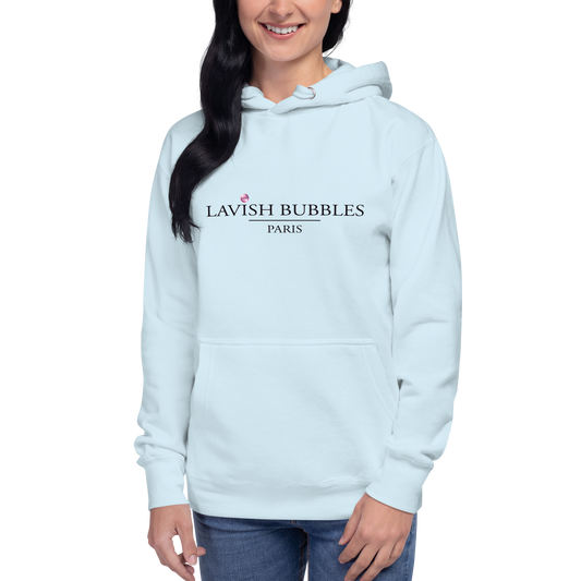 Paris Lavish Bubbles (black) - Unisex Hoodie - LAVISH BUBBLES