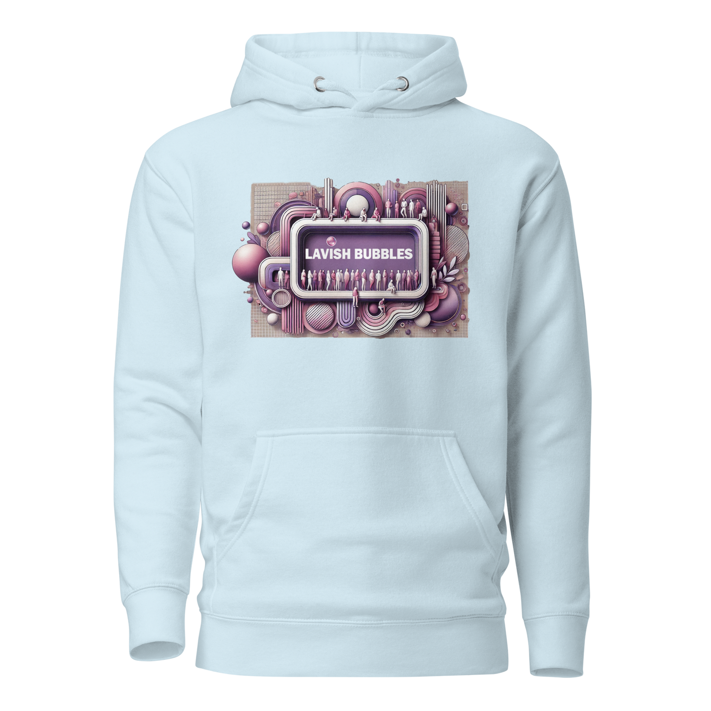 Purple crowd - Unisex Hoodie - Lavish Bubbles - LAVISH BUBBLES