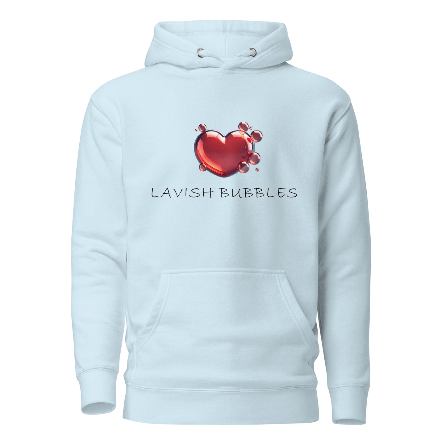 Bubble heart - Unisex Hoodie - Lavish Bubbles - LAVISH BUBBLES