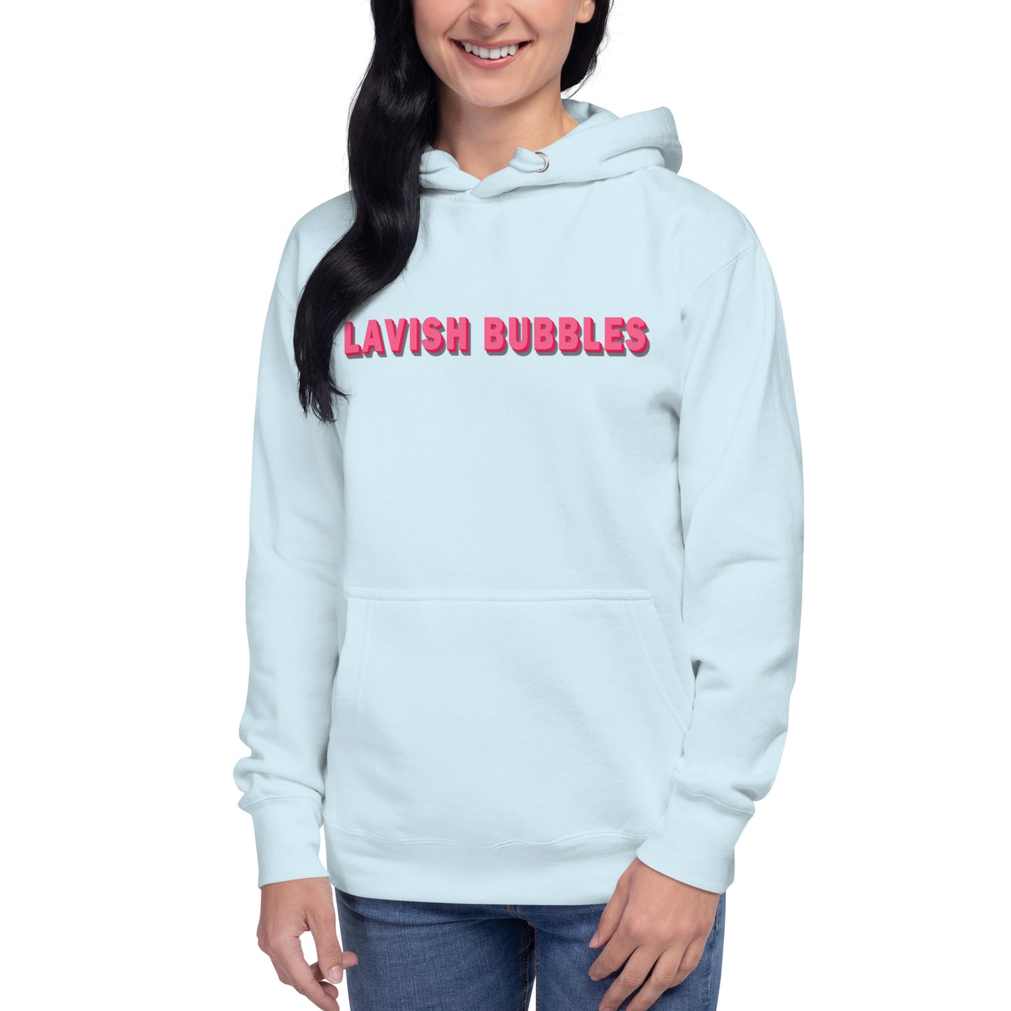 Pink name - Unisex Hoodie - Lavish Bubbles - LAVISH BUBBLES