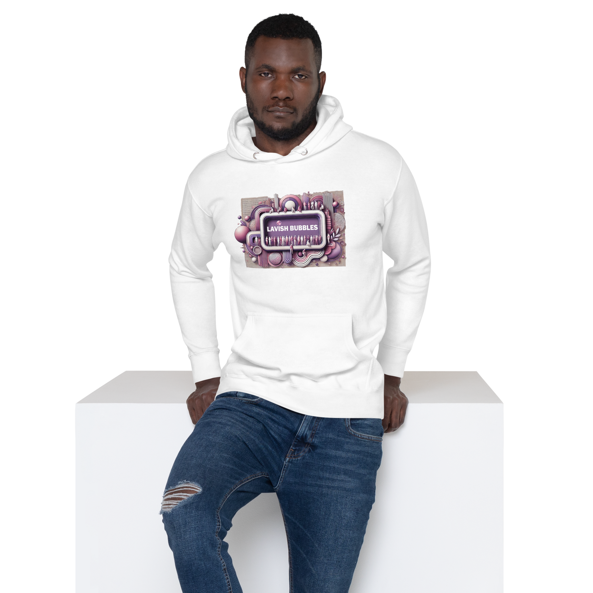 Purple crowd - Unisex Hoodie - Lavish Bubbles - LAVISH BUBBLES