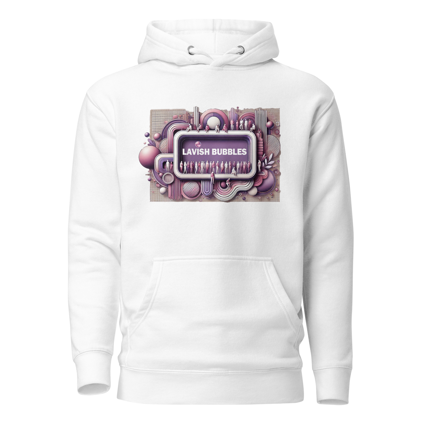 Purple crowd - Unisex Hoodie - Lavish Bubbles - LAVISH BUBBLES