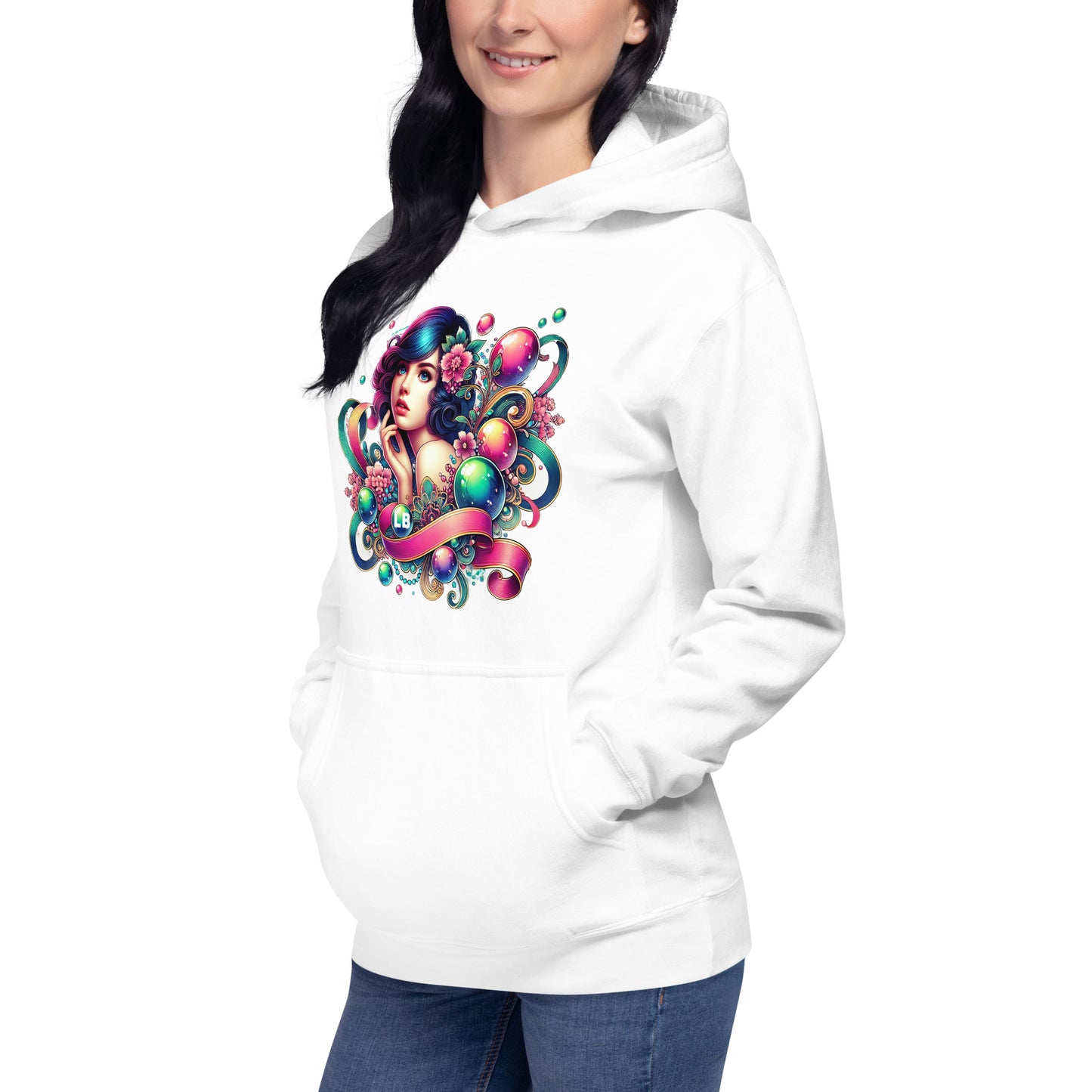 La fille - Unisex Hoodie - Lavish Bubbles - LAVISH BUBBLES