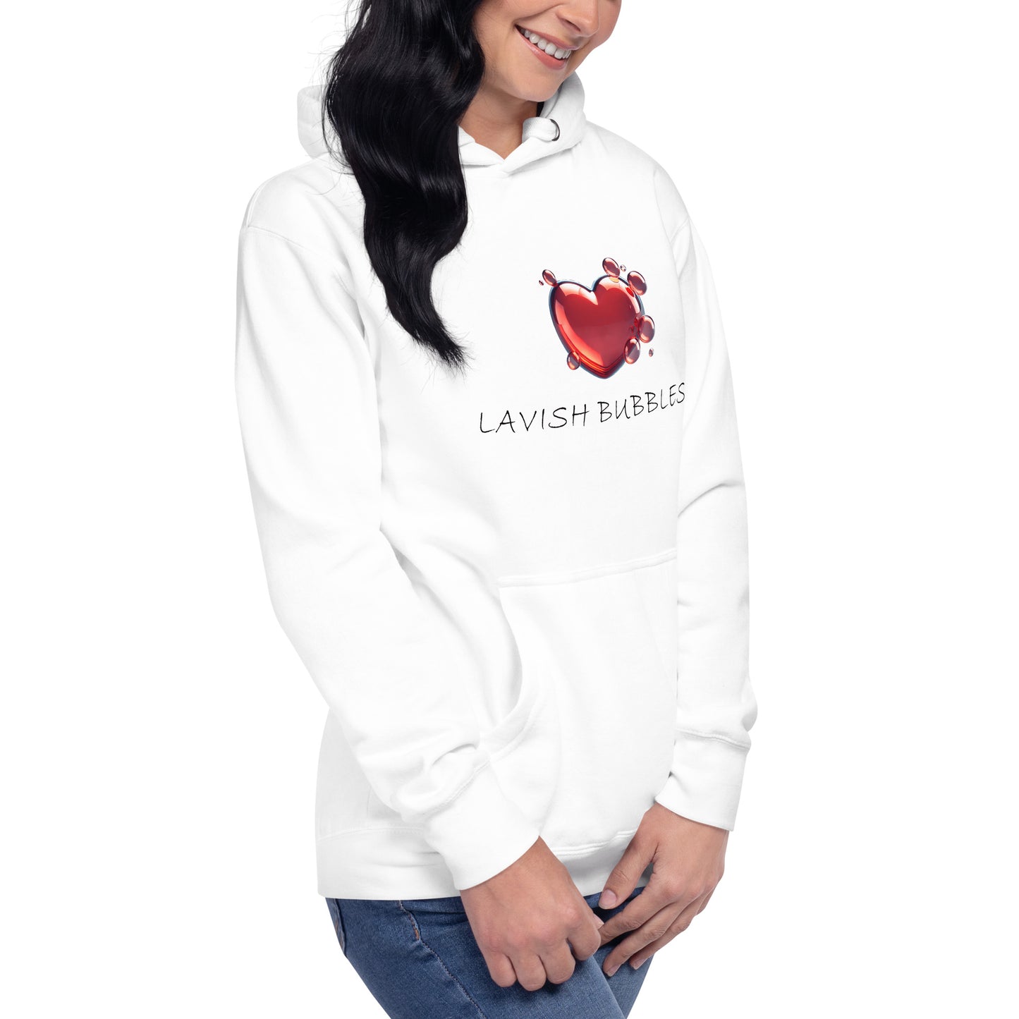 Bubble heart - Unisex Hoodie - Lavish Bubbles - LAVISH BUBBLES