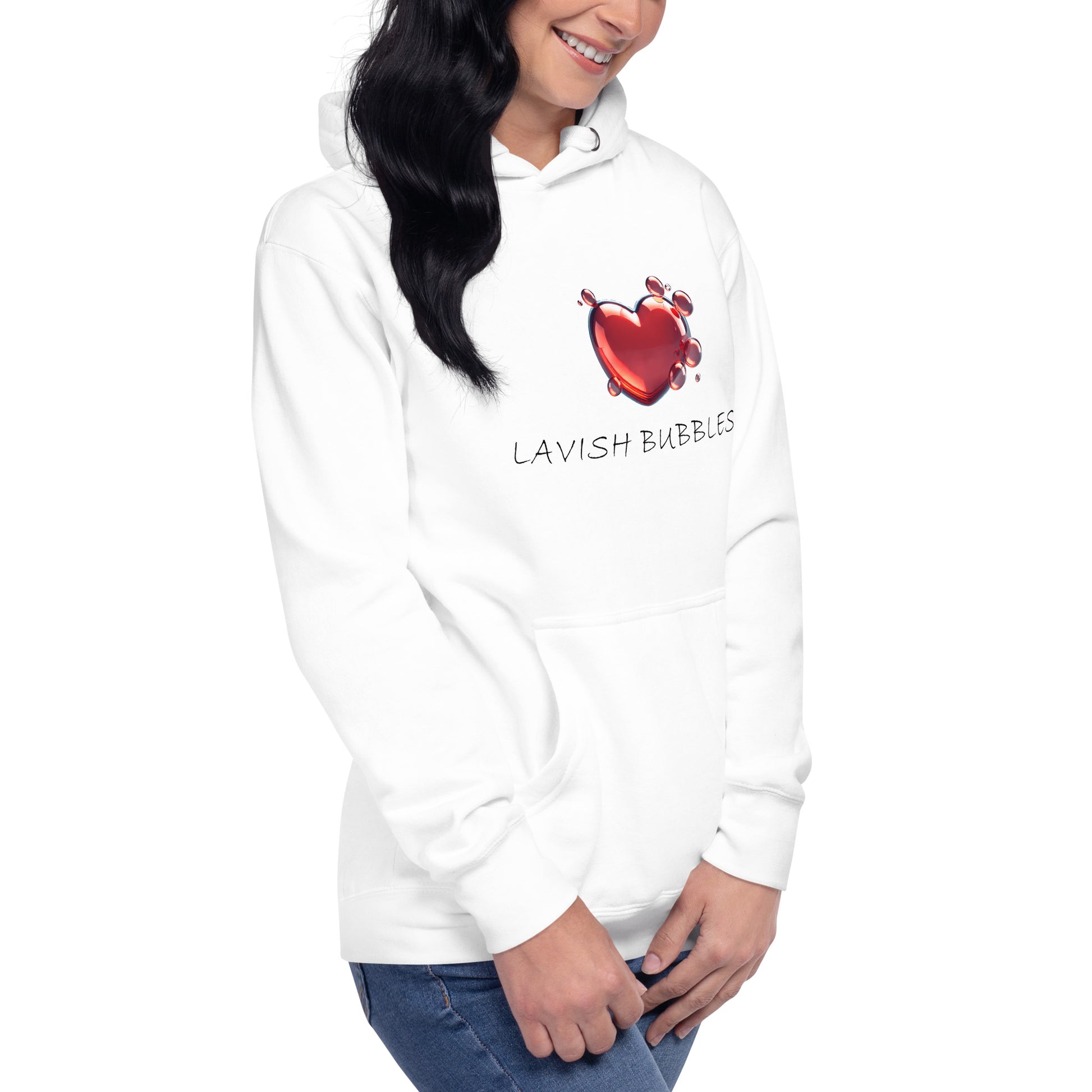 Bubble heart - Unisex Hoodie - Lavish Bubbles - LAVISH BUBBLES