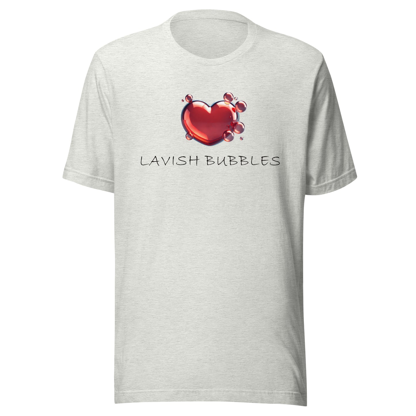 Bubble heart - Unisex t-shirt - Lavish Bubbles - LAVISH BUBBLES