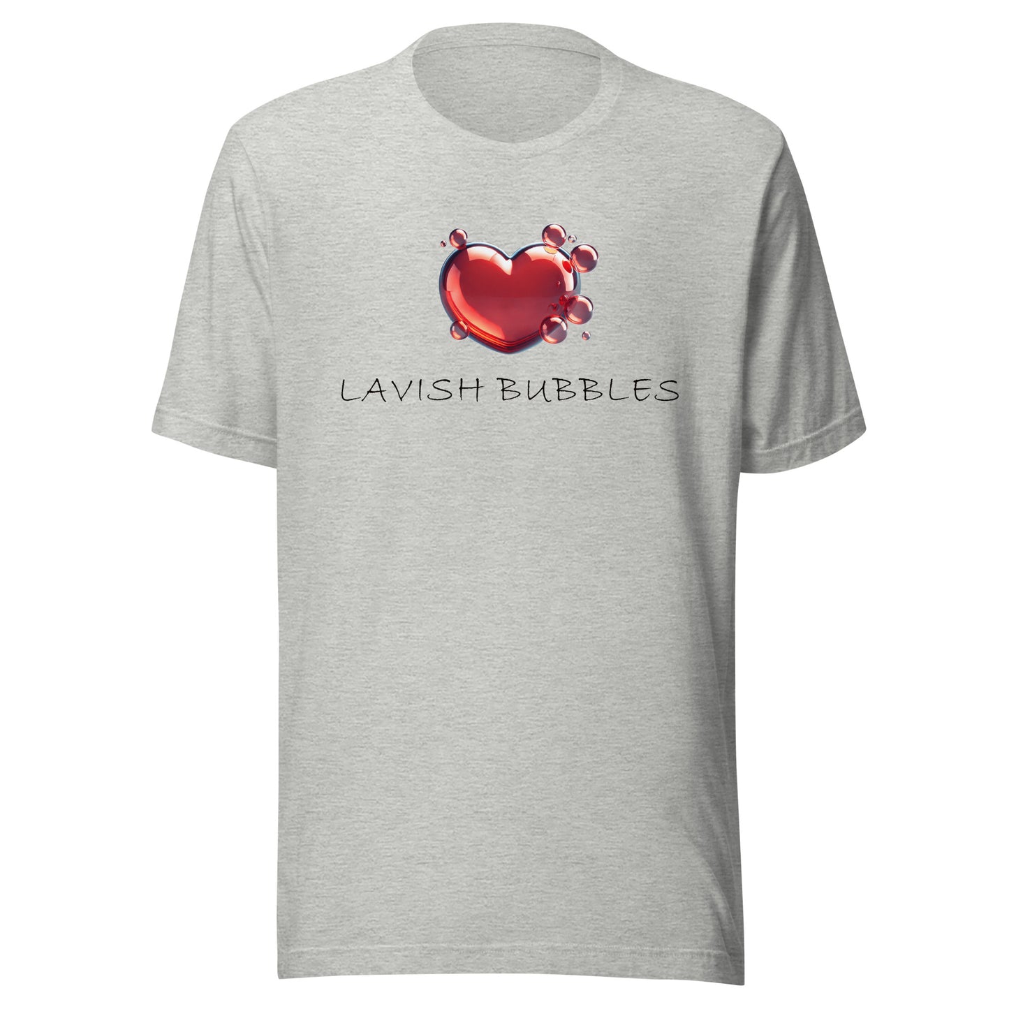 Bubble heart - Unisex t-shirt - Lavish Bubbles - LAVISH BUBBLES