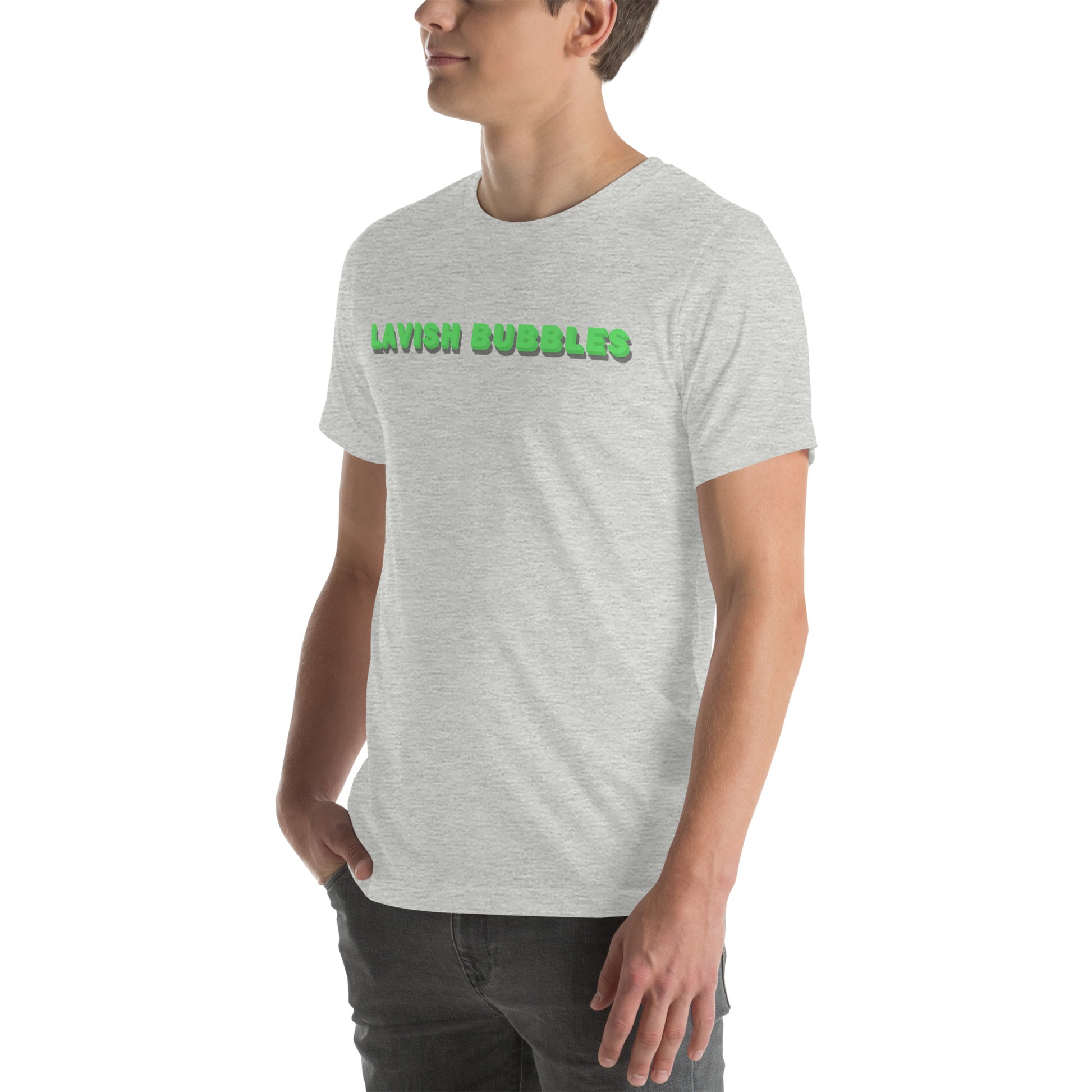 Green name - Unisex t-shirt - Lavish Bubbles - LAVISH BUBBLES