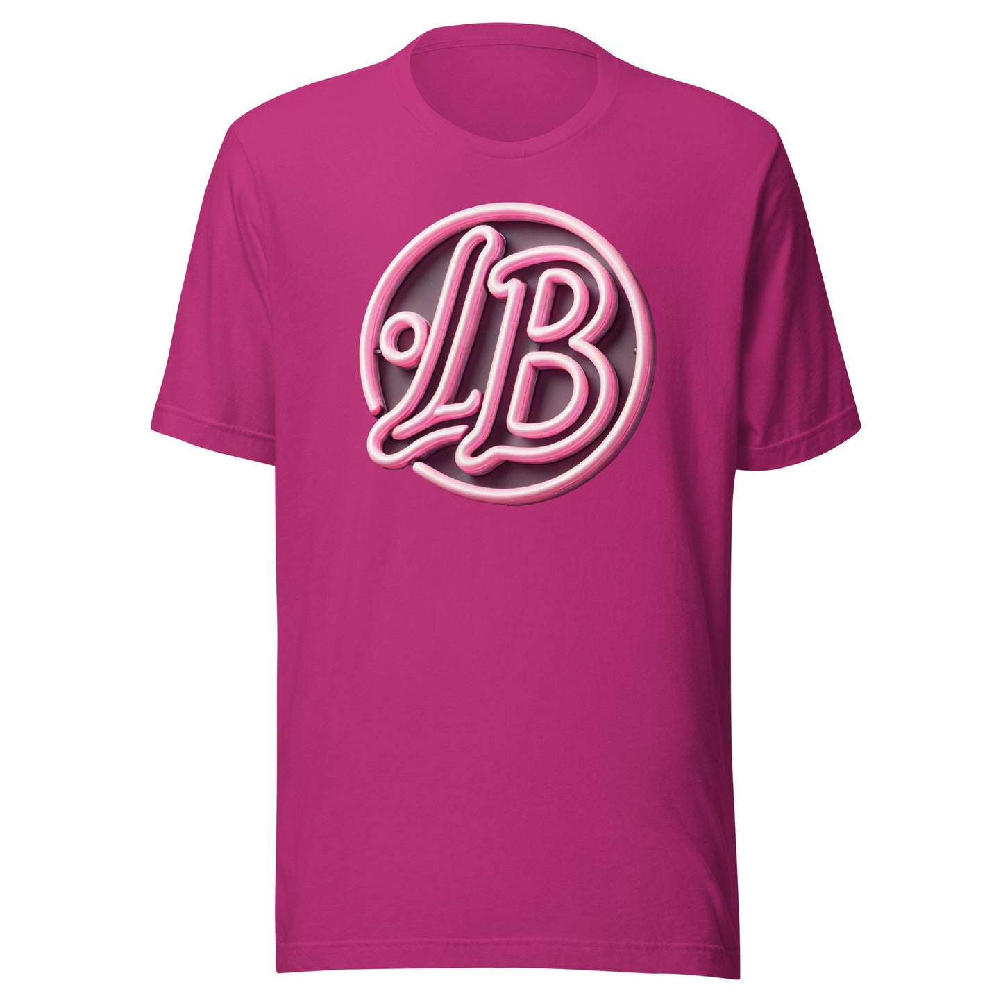 Neon rose - Unisex t-shirt - Lavish Bubbles - LAVISH BUBBLES