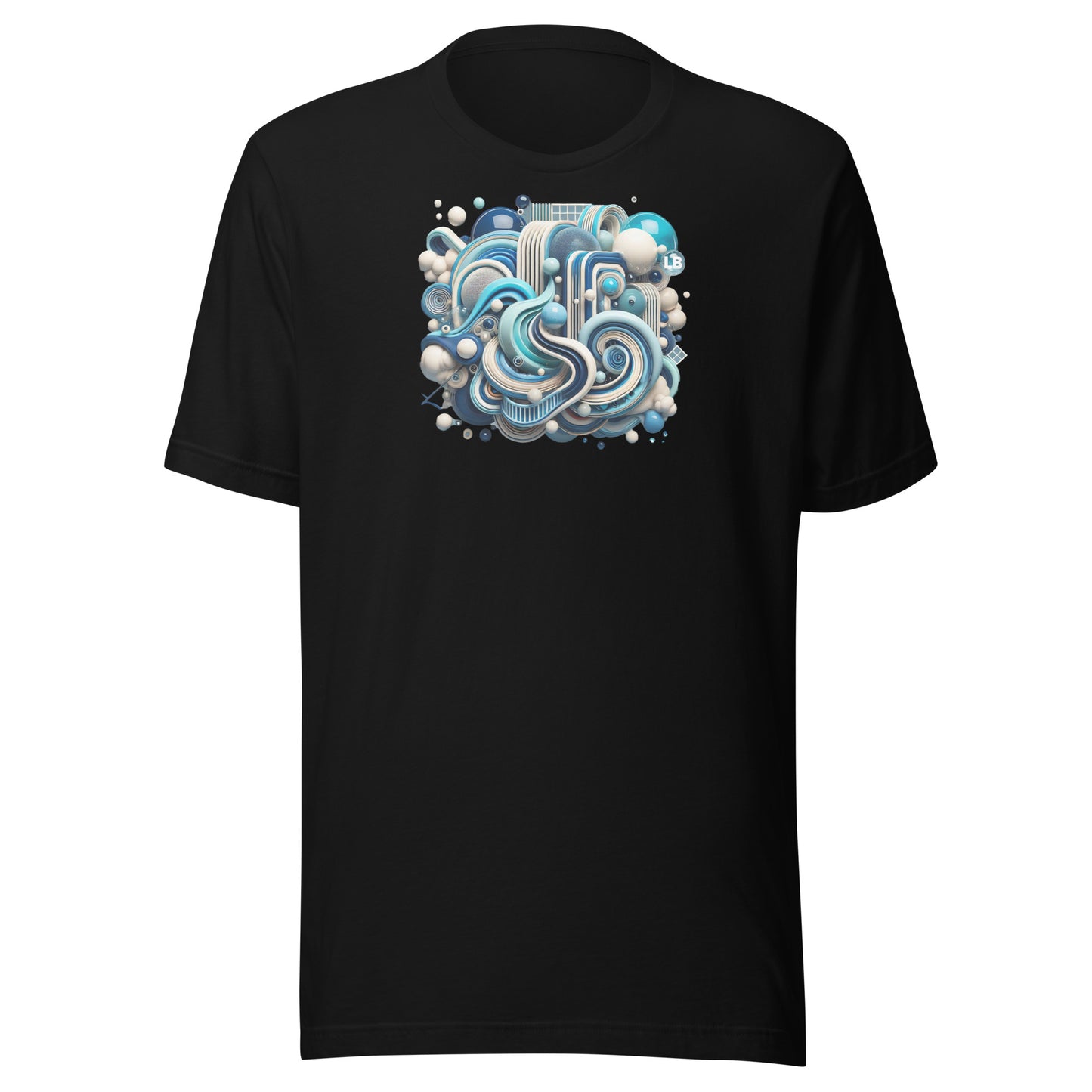 Blue arabesque - Unisex t-shirt - Lavish Bubbles - LAVISH BUBBLES