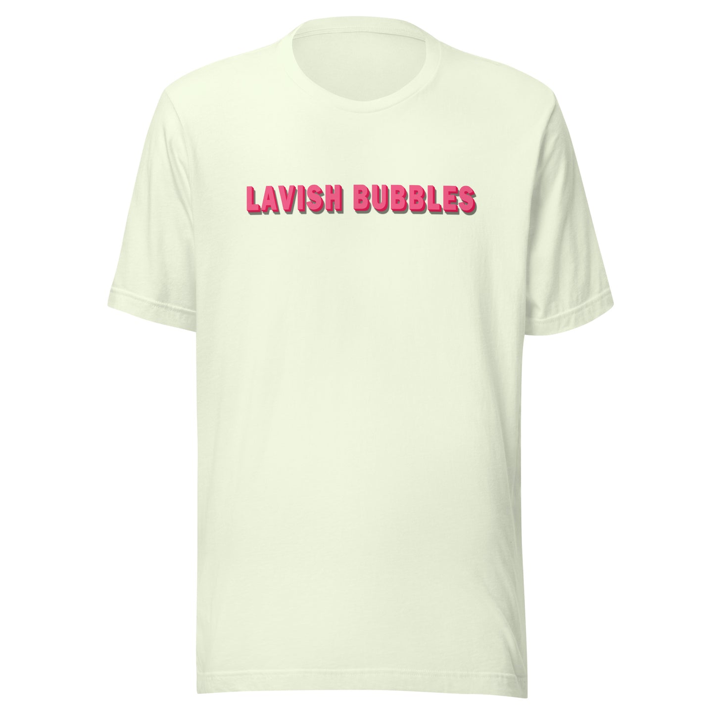 Pink name - Unisex t-shirt - Lavish bubbles - LAVISH BUBBLES