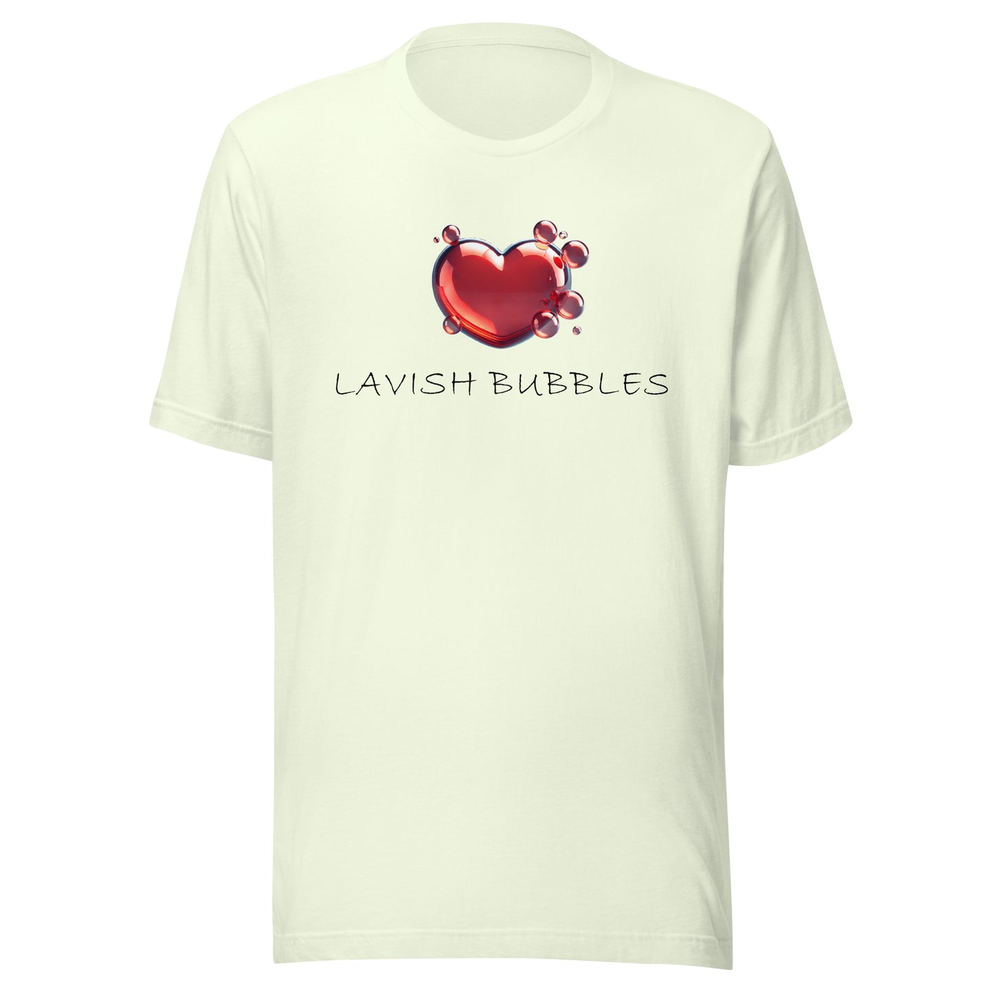 Bubble heart - Unisex t-shirt - Lavish Bubbles - LAVISH BUBBLES