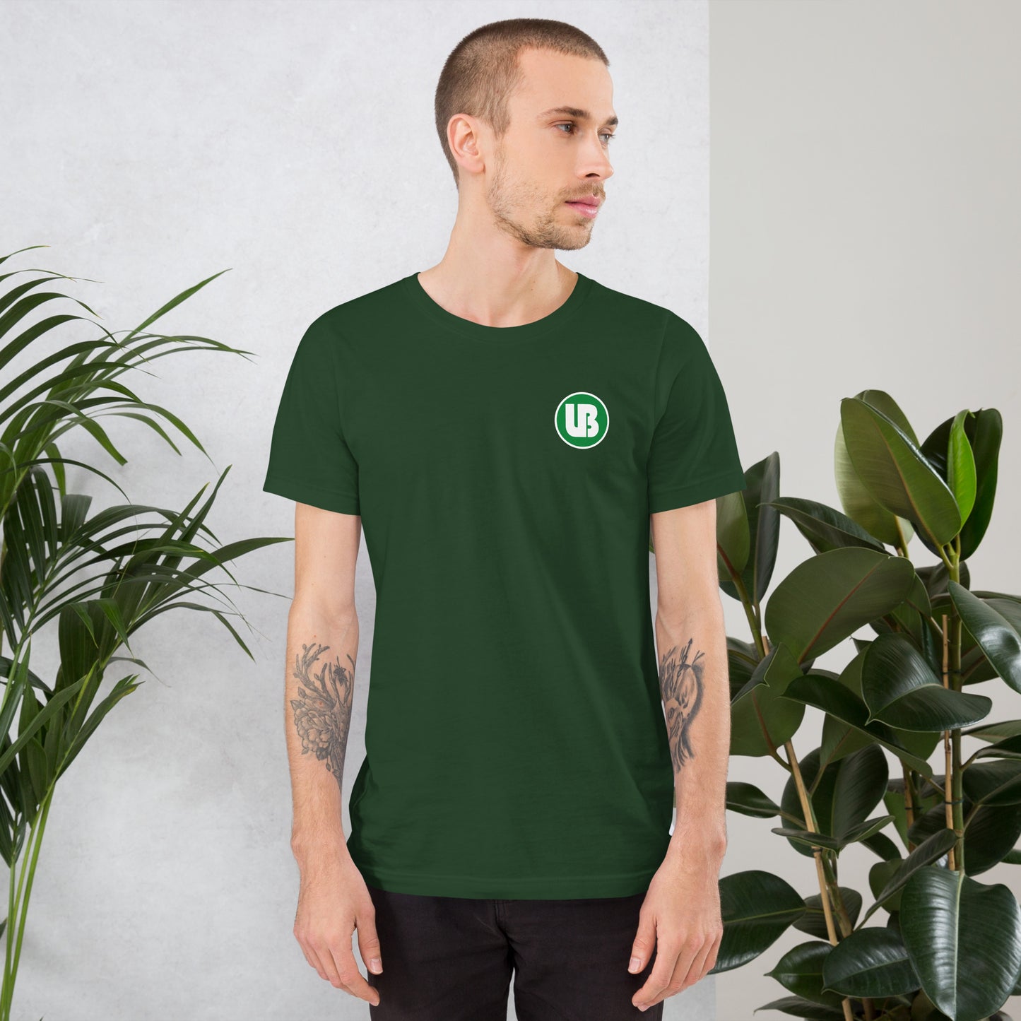 Classic logo white/green /white - T-shirt Unisex