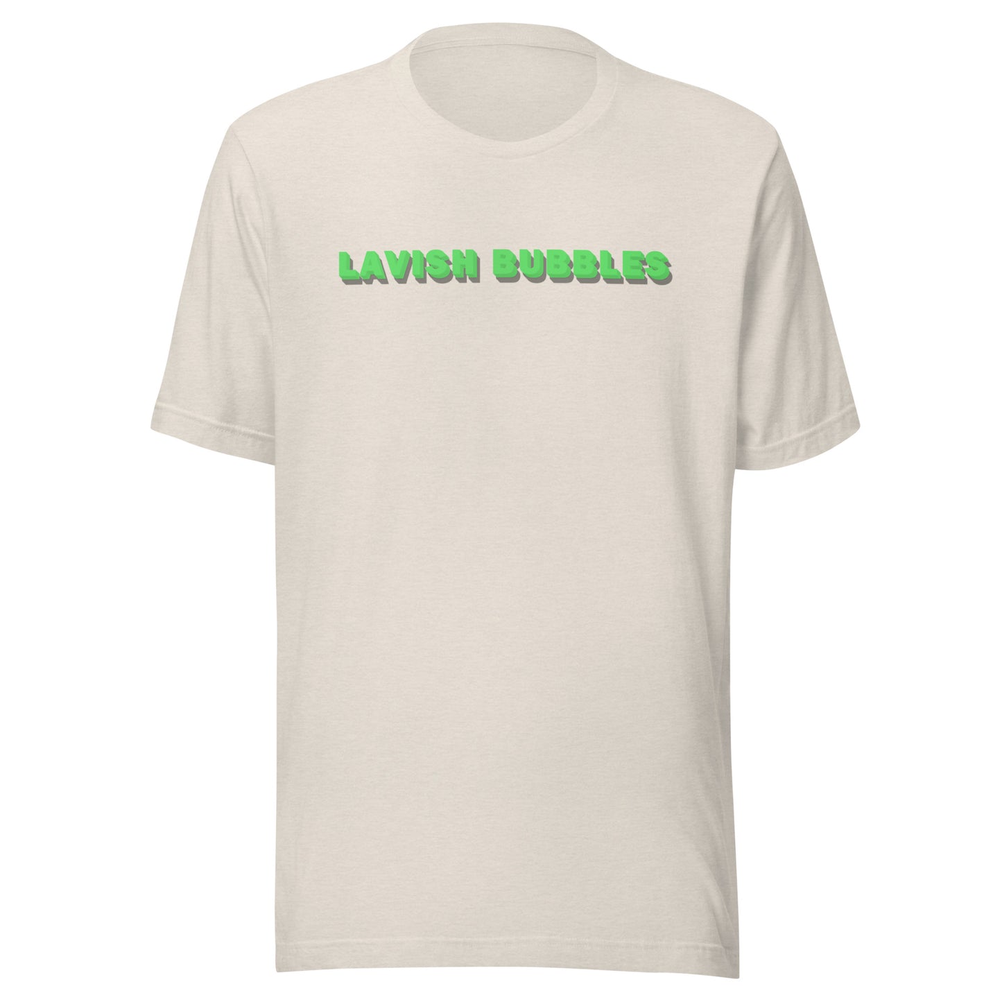 Green name - Unisex t-shirt - Lavish Bubbles - LAVISH BUBBLES