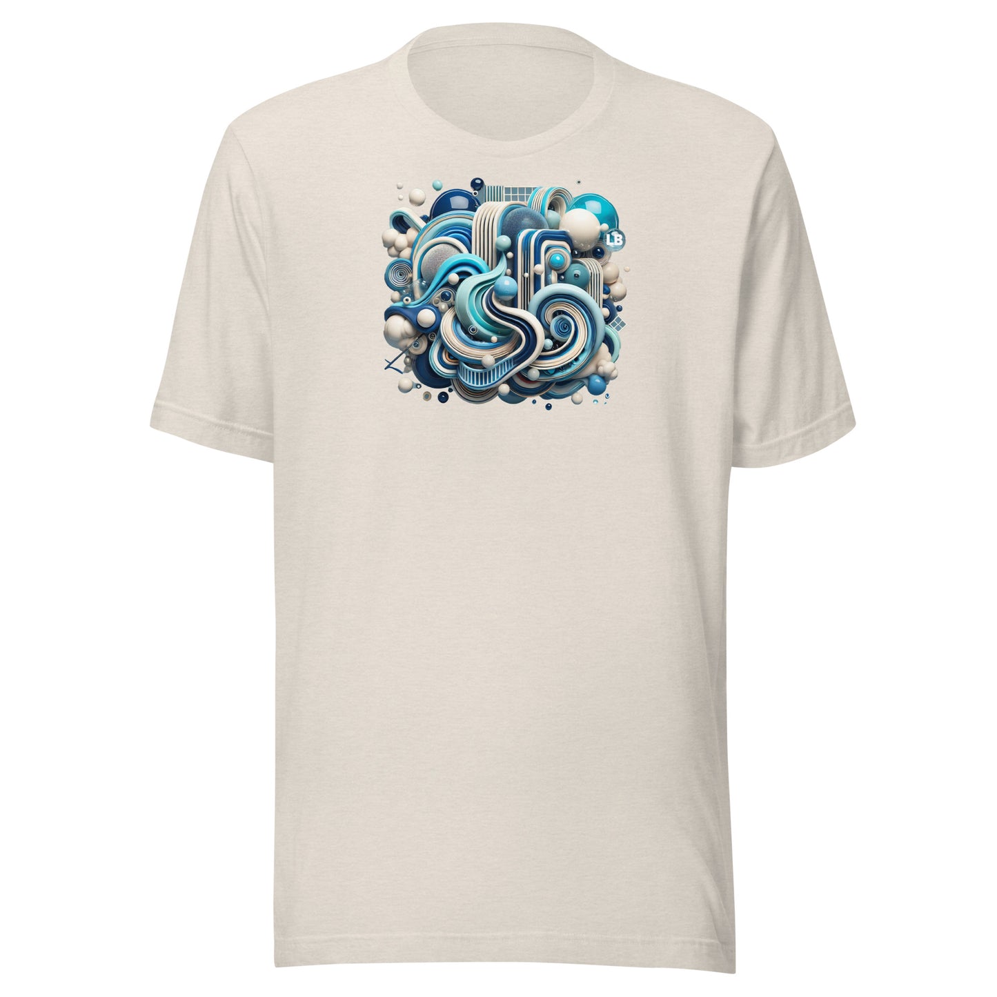 Blue arabesque - Unisex t-shirt - Lavish Bubbles - LAVISH BUBBLES