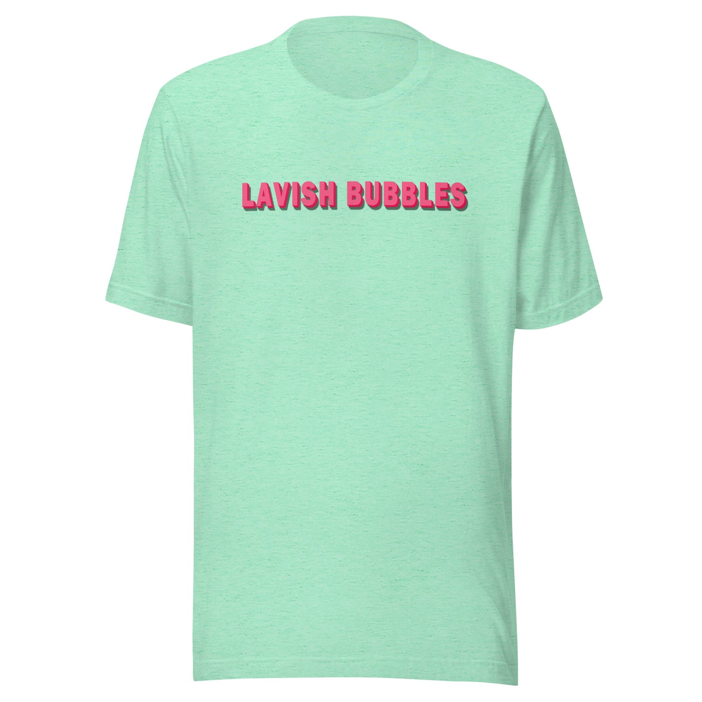 Pink name - Unisex t-shirt - Lavish bubbles - LAVISH BUBBLES