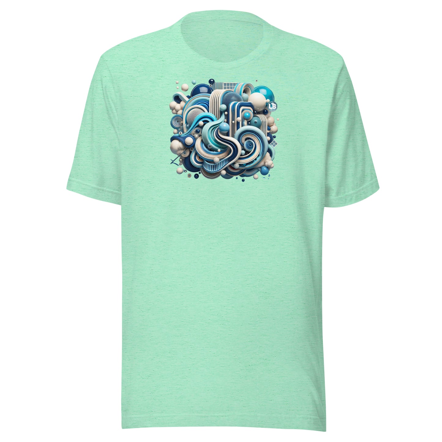 Blue arabesque - Unisex t-shirt - Lavish Bubbles - LAVISH BUBBLES