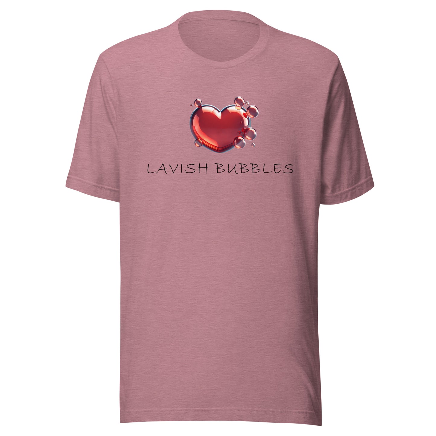 Bubble heart - Unisex t-shirt - Lavish Bubbles - LAVISH BUBBLES