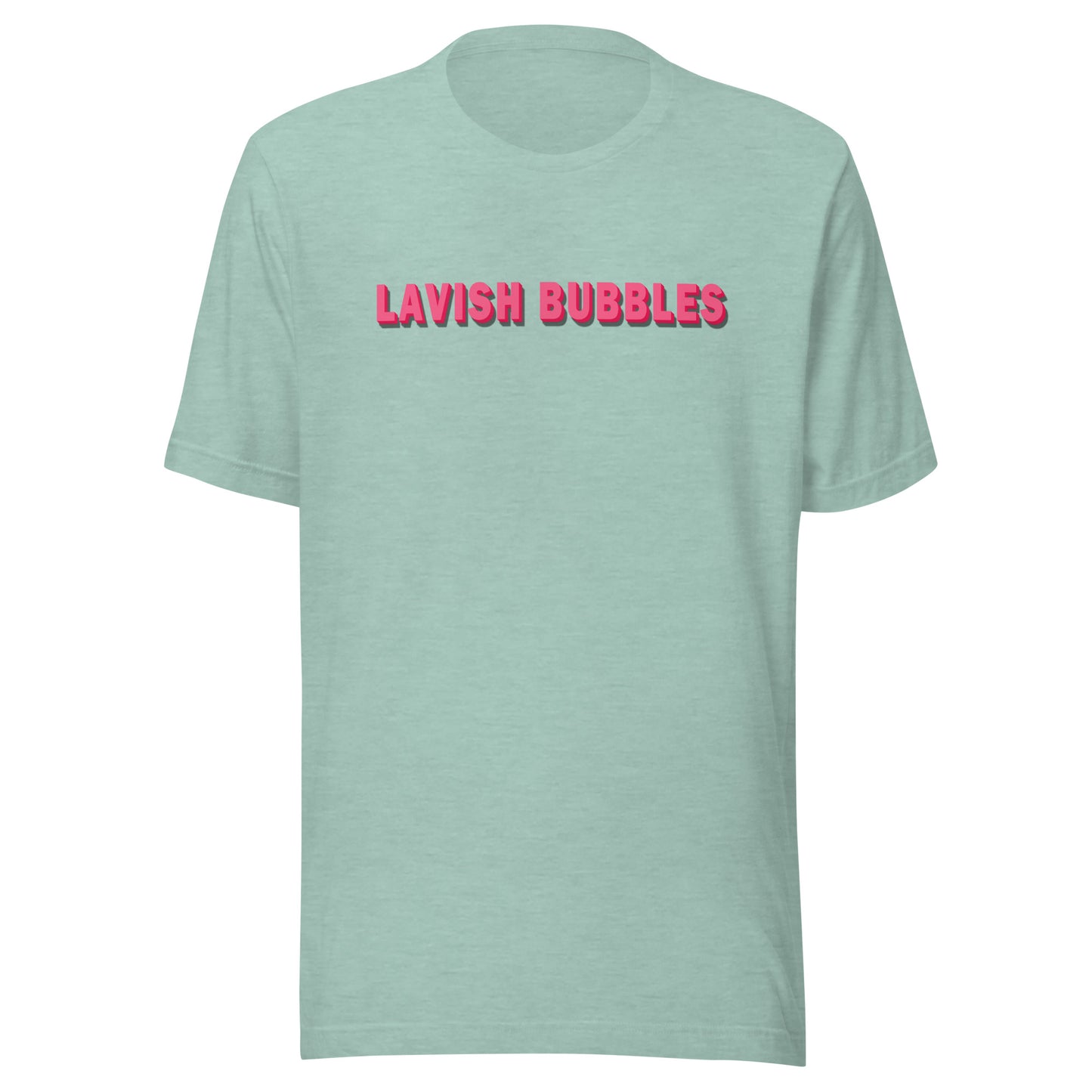 Pink name - Unisex t-shirt - Lavish bubbles - LAVISH BUBBLES