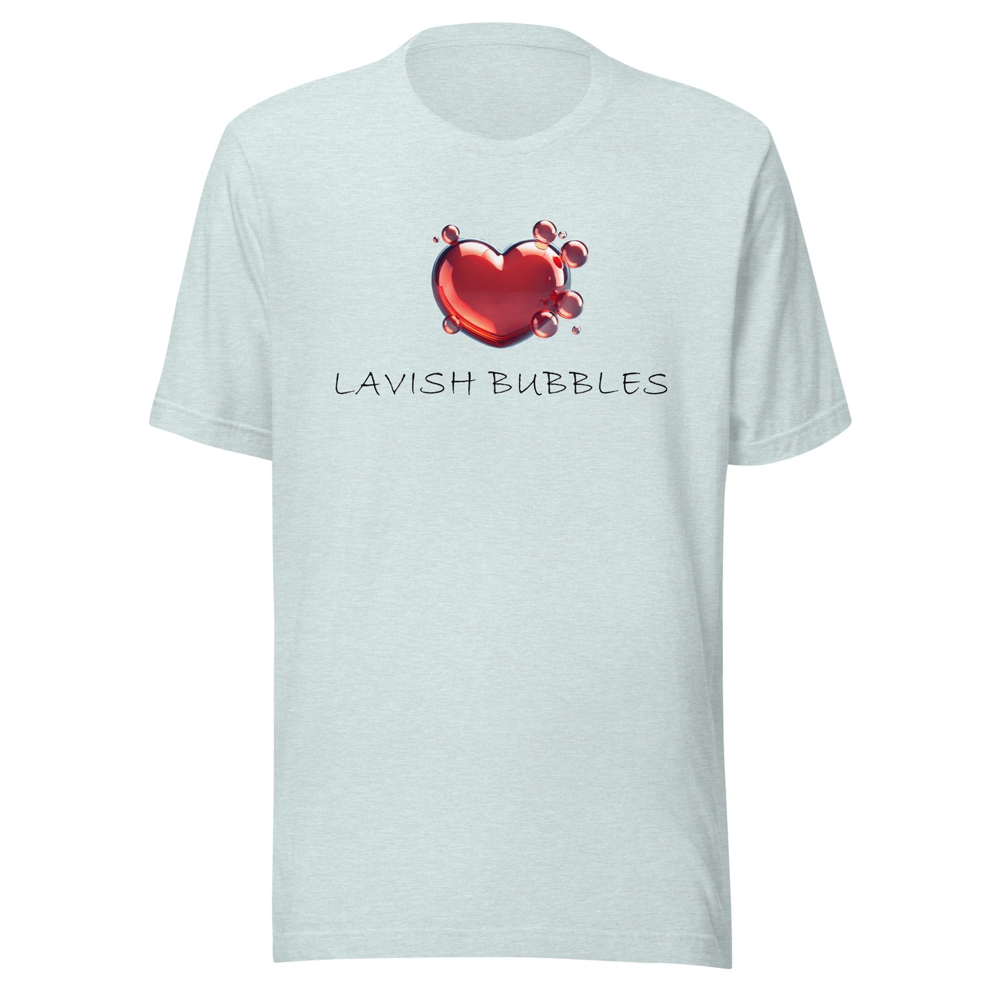 Bubble heart - Unisex t-shirt - Lavish Bubbles - LAVISH BUBBLES