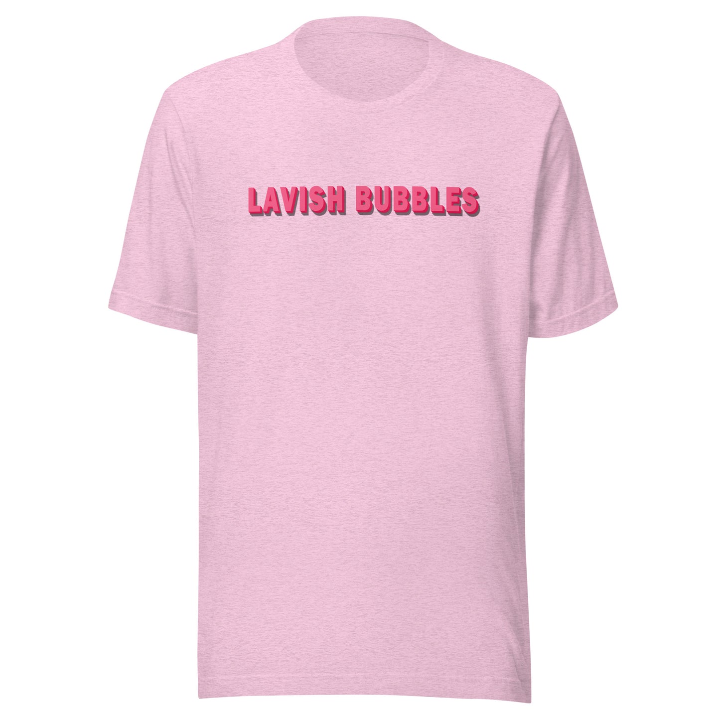 Pink name - Unisex t-shirt - Lavish bubbles - LAVISH BUBBLES