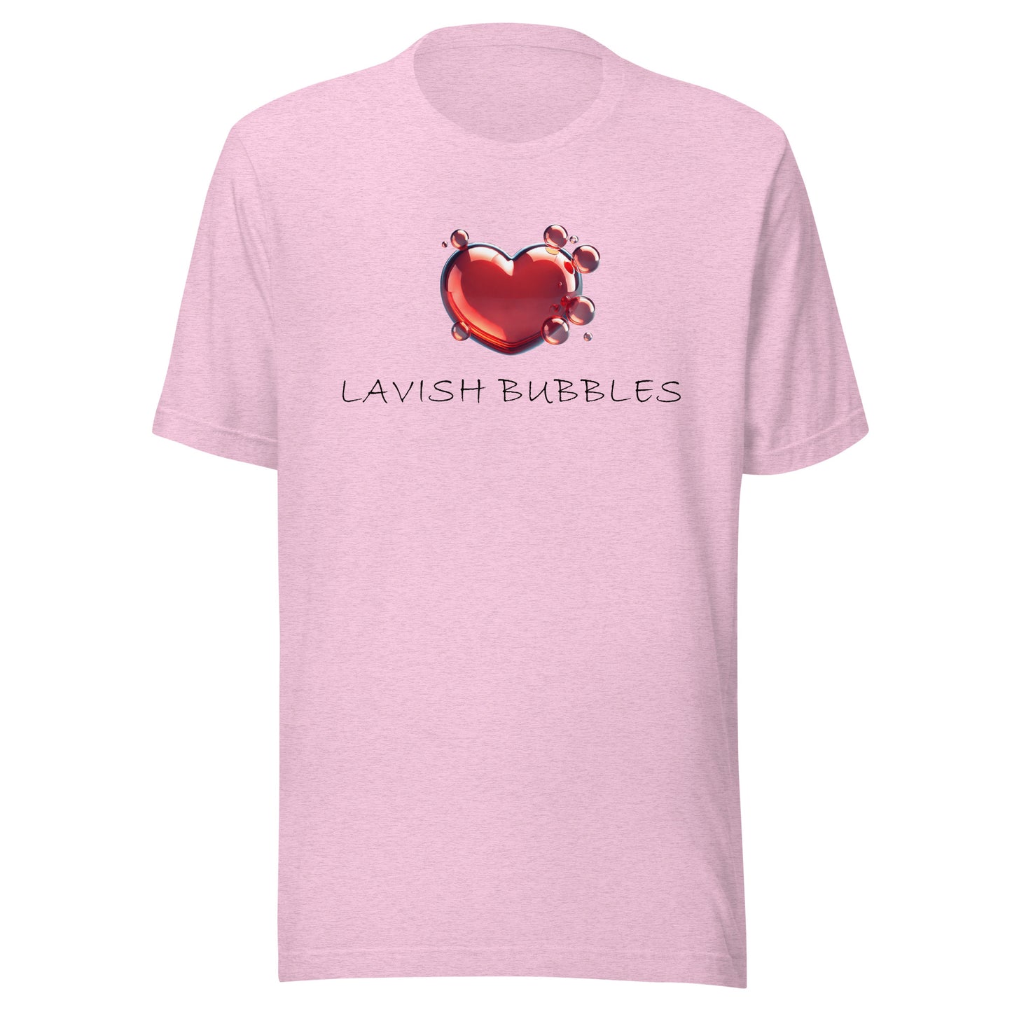 Bubble heart - Unisex t-shirt - Lavish Bubbles - LAVISH BUBBLES