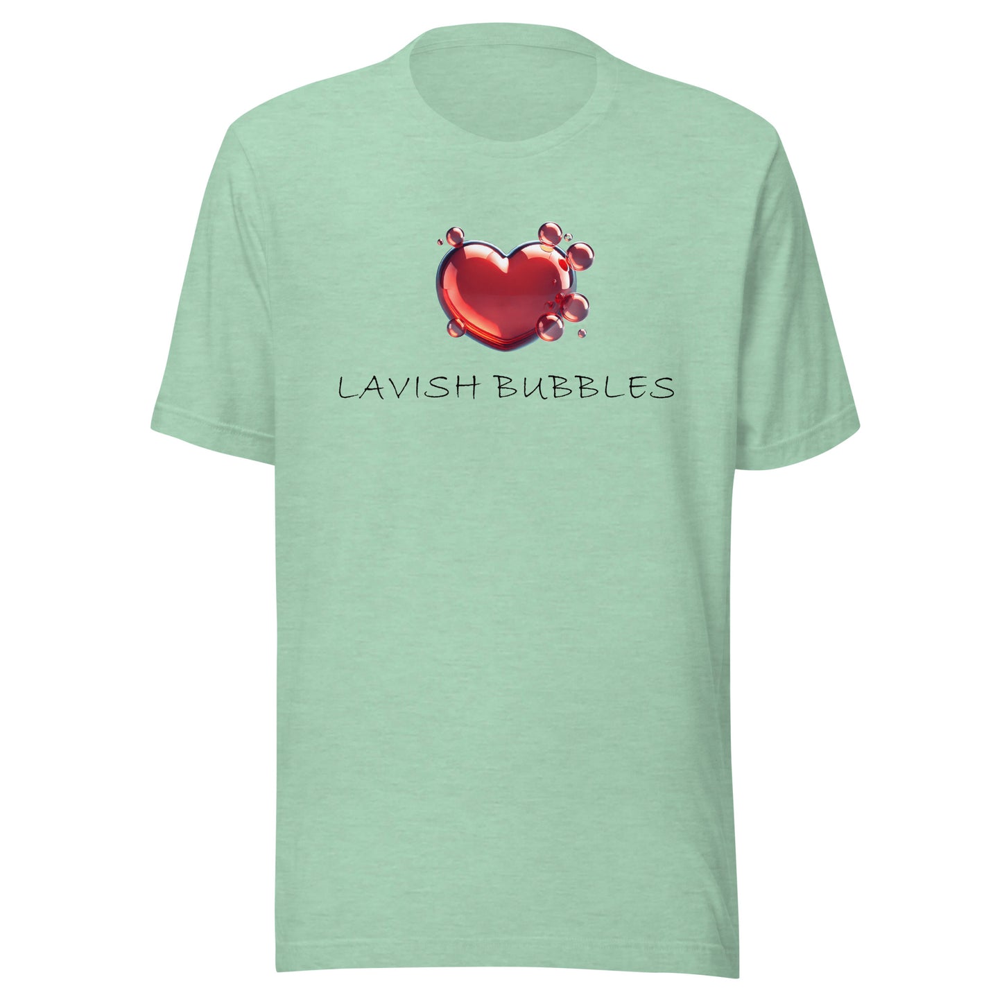 Bubble heart - Unisex t-shirt - Lavish Bubbles - LAVISH BUBBLES