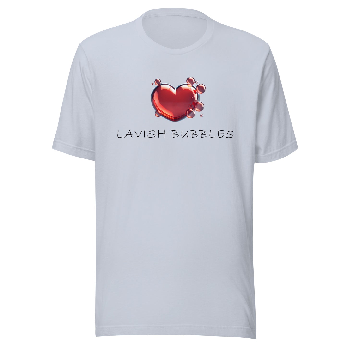 Bubble heart - Unisex t-shirt - Lavish Bubbles - LAVISH BUBBLES