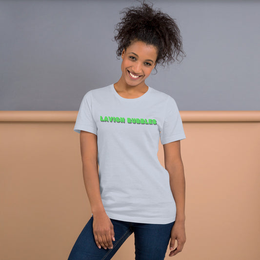 Green name - Unisex t-shirt - Lavish Bubbles - LAVISH BUBBLES