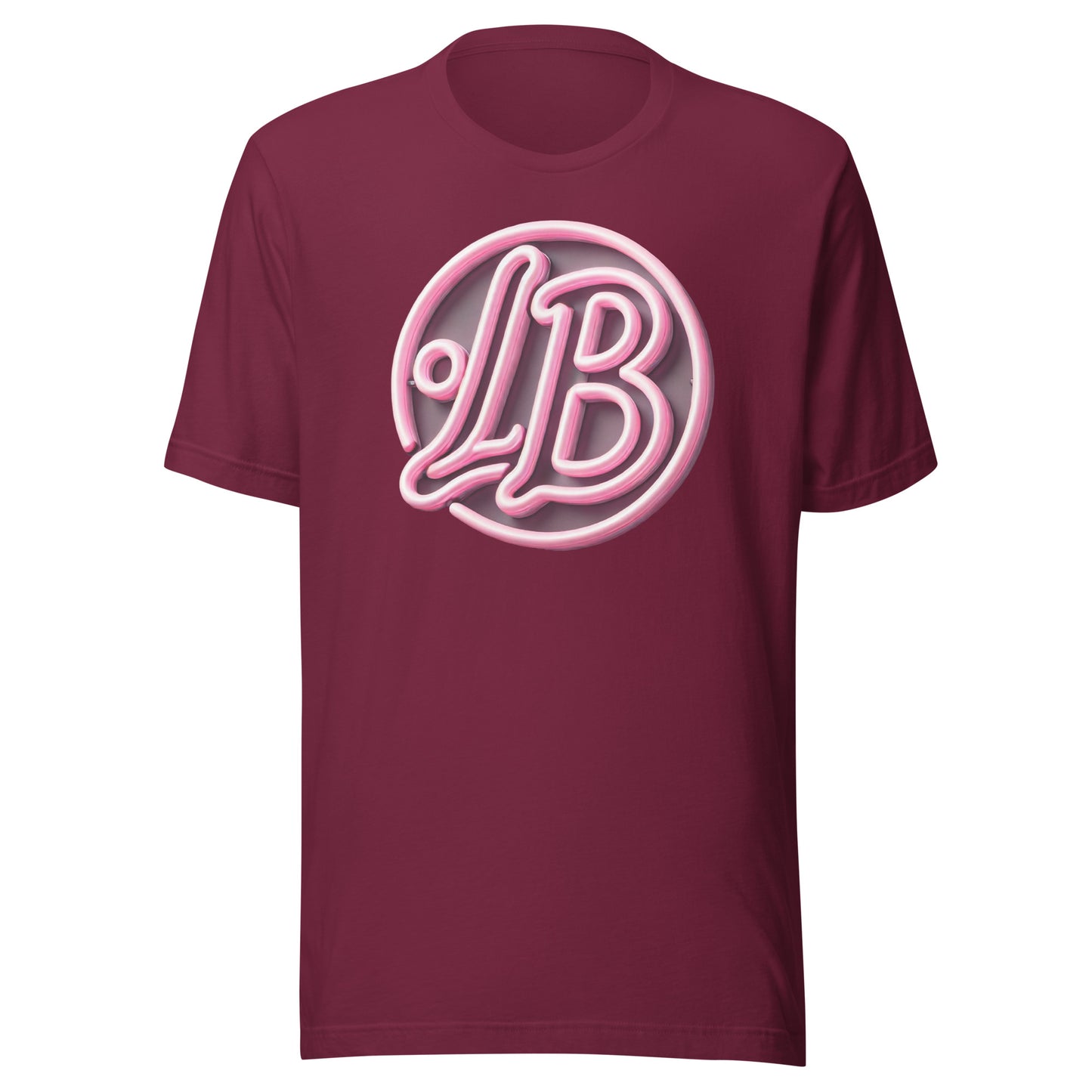 Neon rose - Unisex t-shirt - Lavish Bubbles - LAVISH BUBBLES