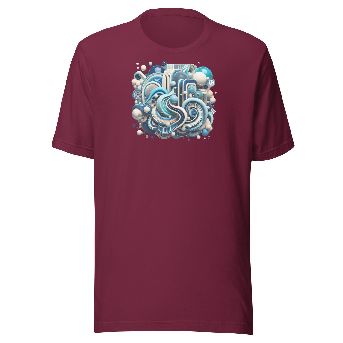 Blue arabesque - Unisex t-shirt - Lavish Bubbles - LAVISH BUBBLES