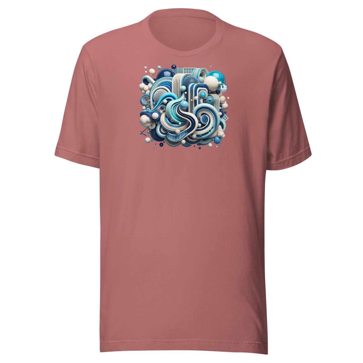 Blue arabesque - Unisex t-shirt - Lavish Bubbles - LAVISH BUBBLES