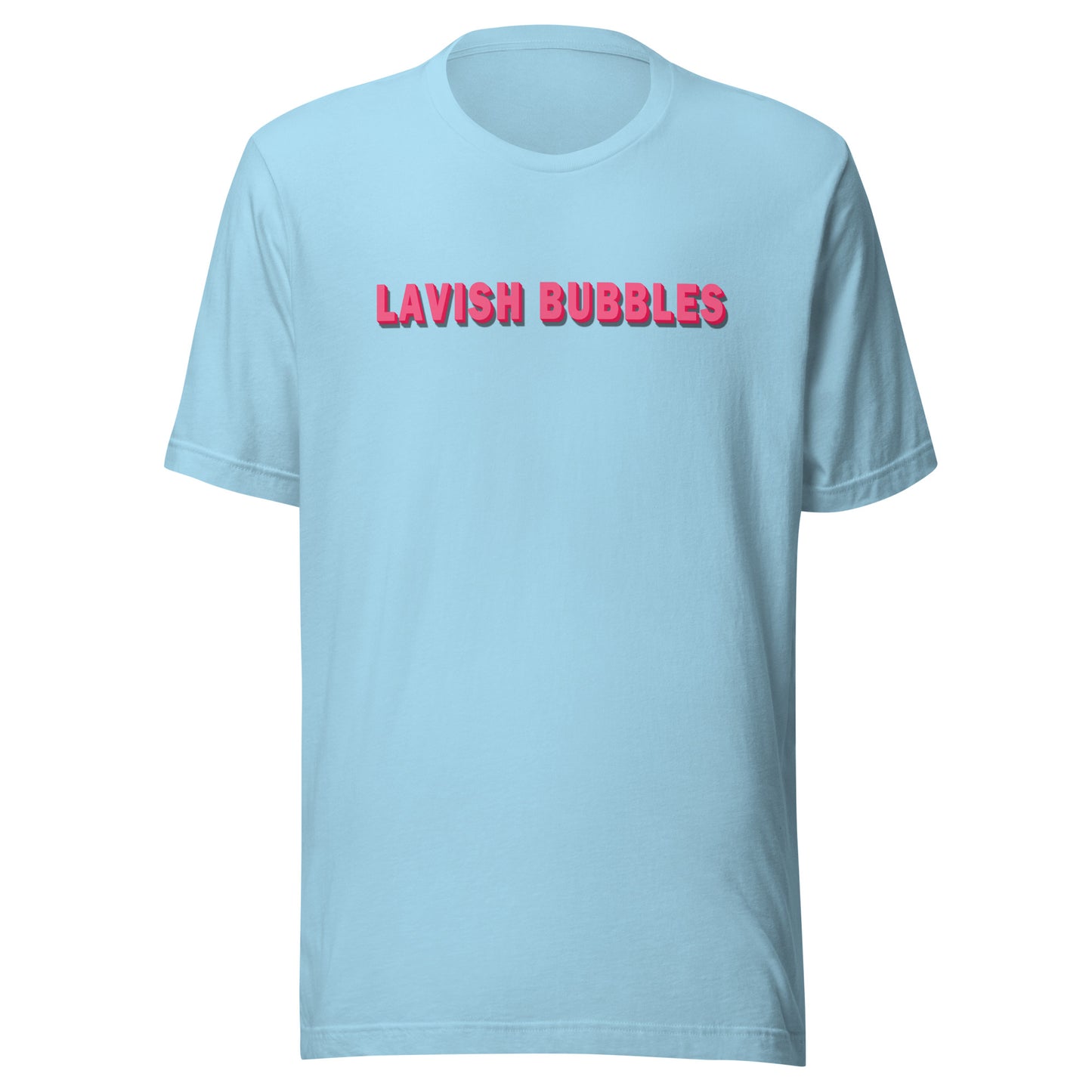 Pink name - Unisex t-shirt - Lavish bubbles - LAVISH BUBBLES