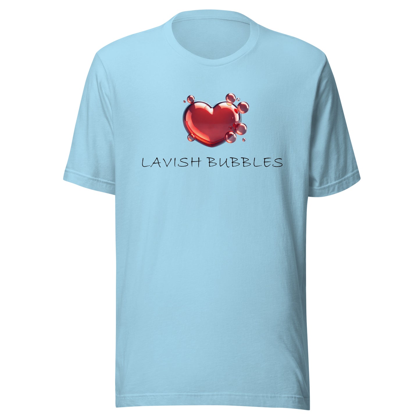 Bubble heart - Unisex t-shirt - Lavish Bubbles - LAVISH BUBBLES