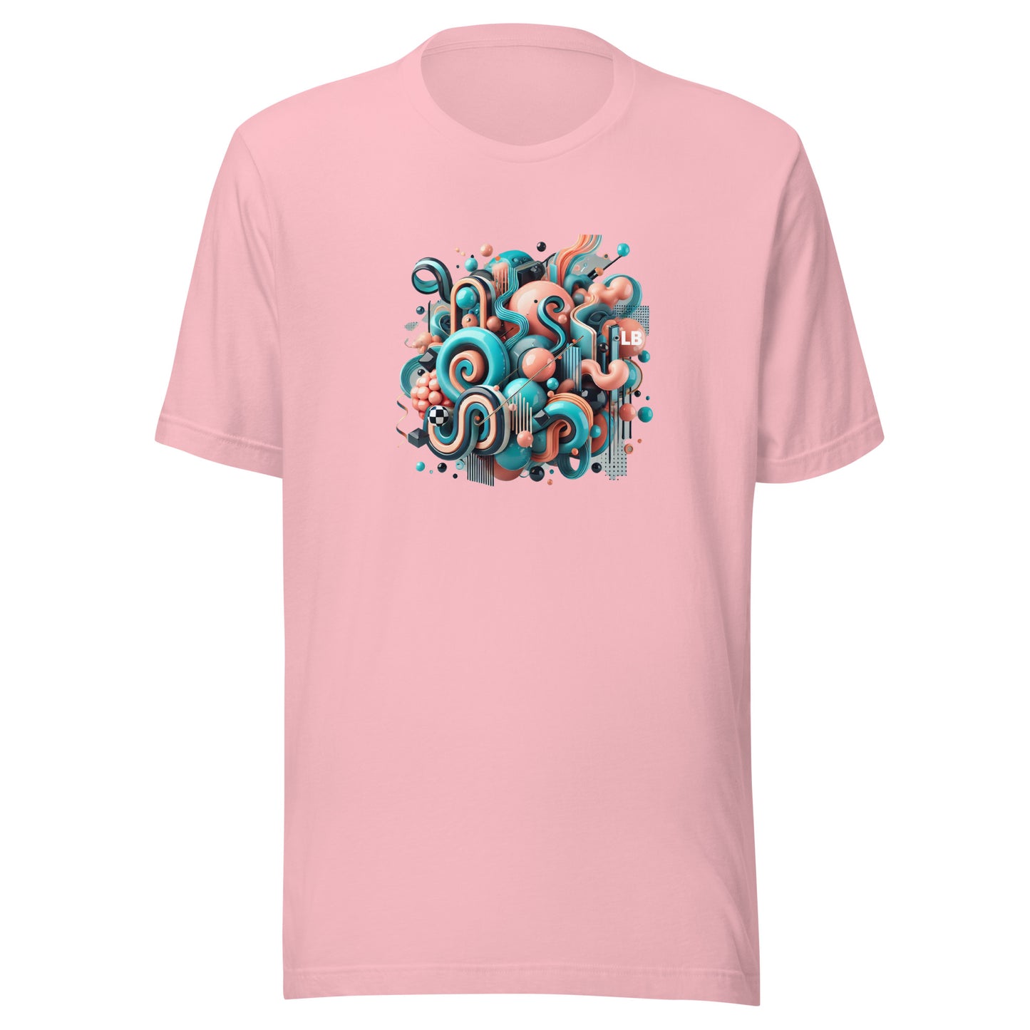 Pink chaos - Unisex t-shirt - Lavish Bubbles - LAVISH BUBBLES