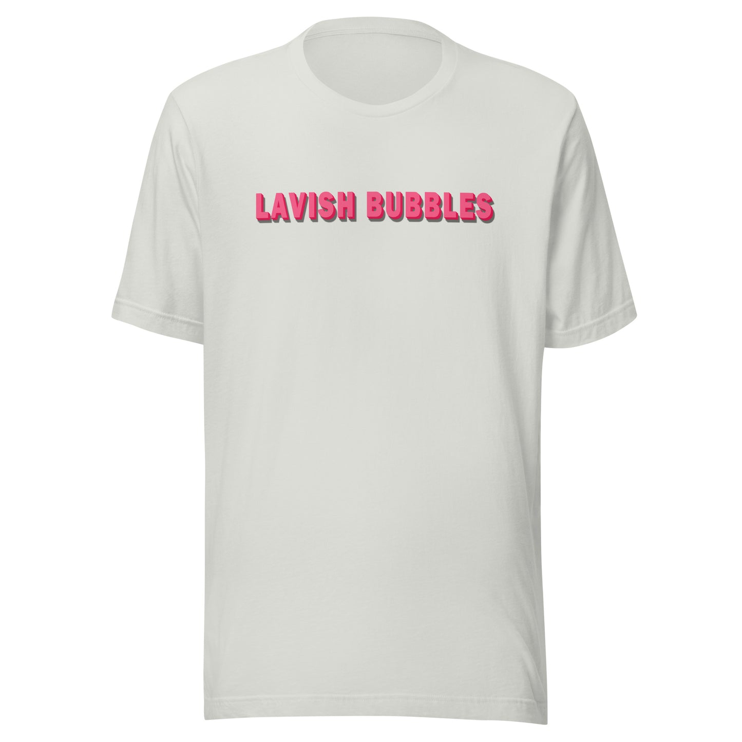 Pink name - Unisex t-shirt - Lavish bubbles - LAVISH BUBBLES