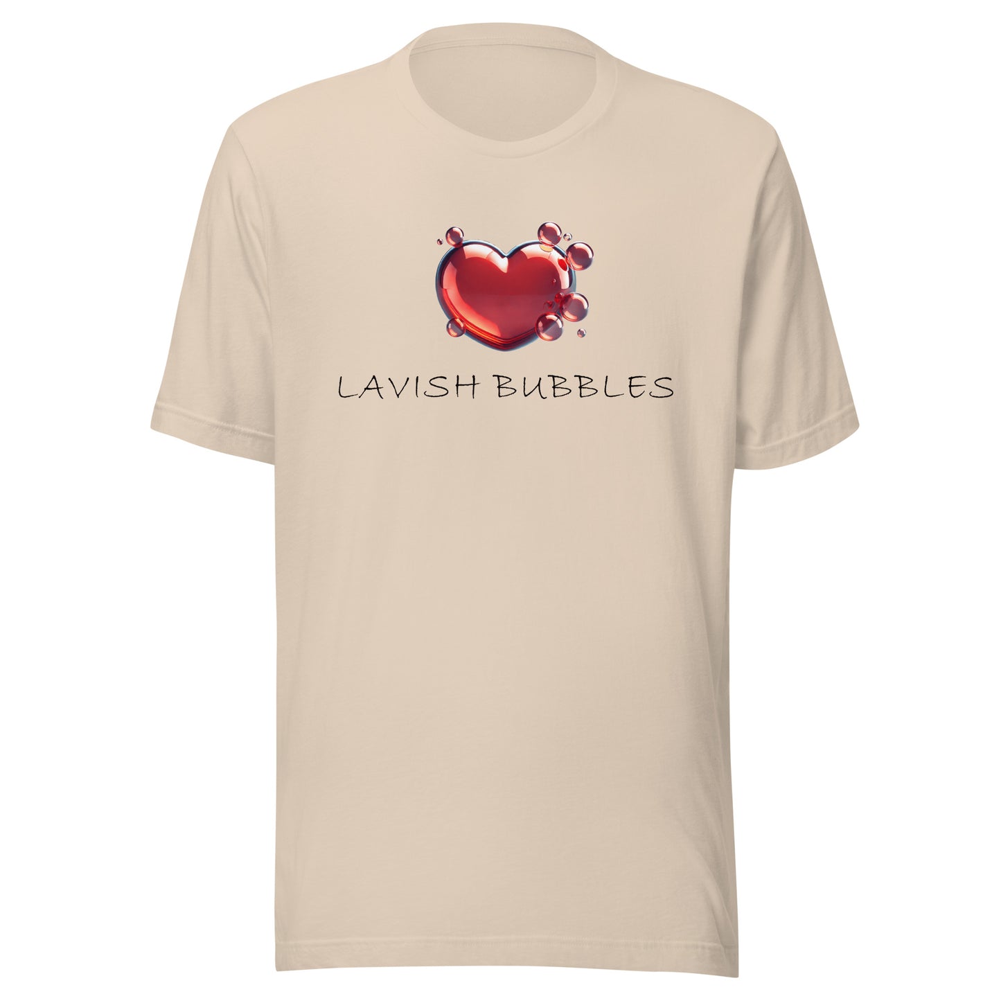 Bubble heart - Unisex t-shirt - Lavish Bubbles - LAVISH BUBBLES