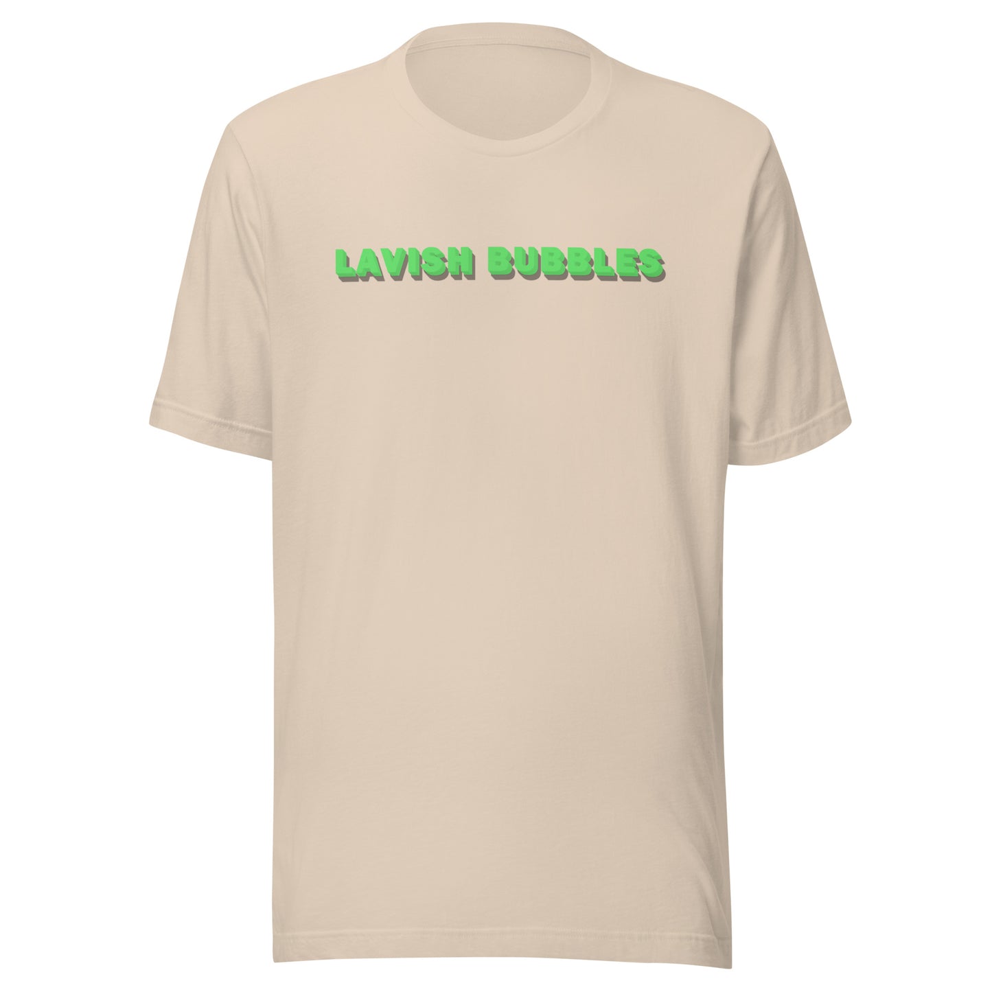 Green name - Unisex t-shirt - Lavish Bubbles - LAVISH BUBBLES