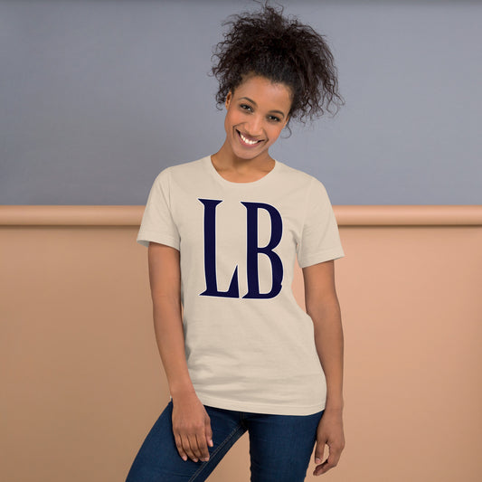 LB blue Sign - Unisex t-shirt - Lavish Bubbles - LAVISH BUBBLES