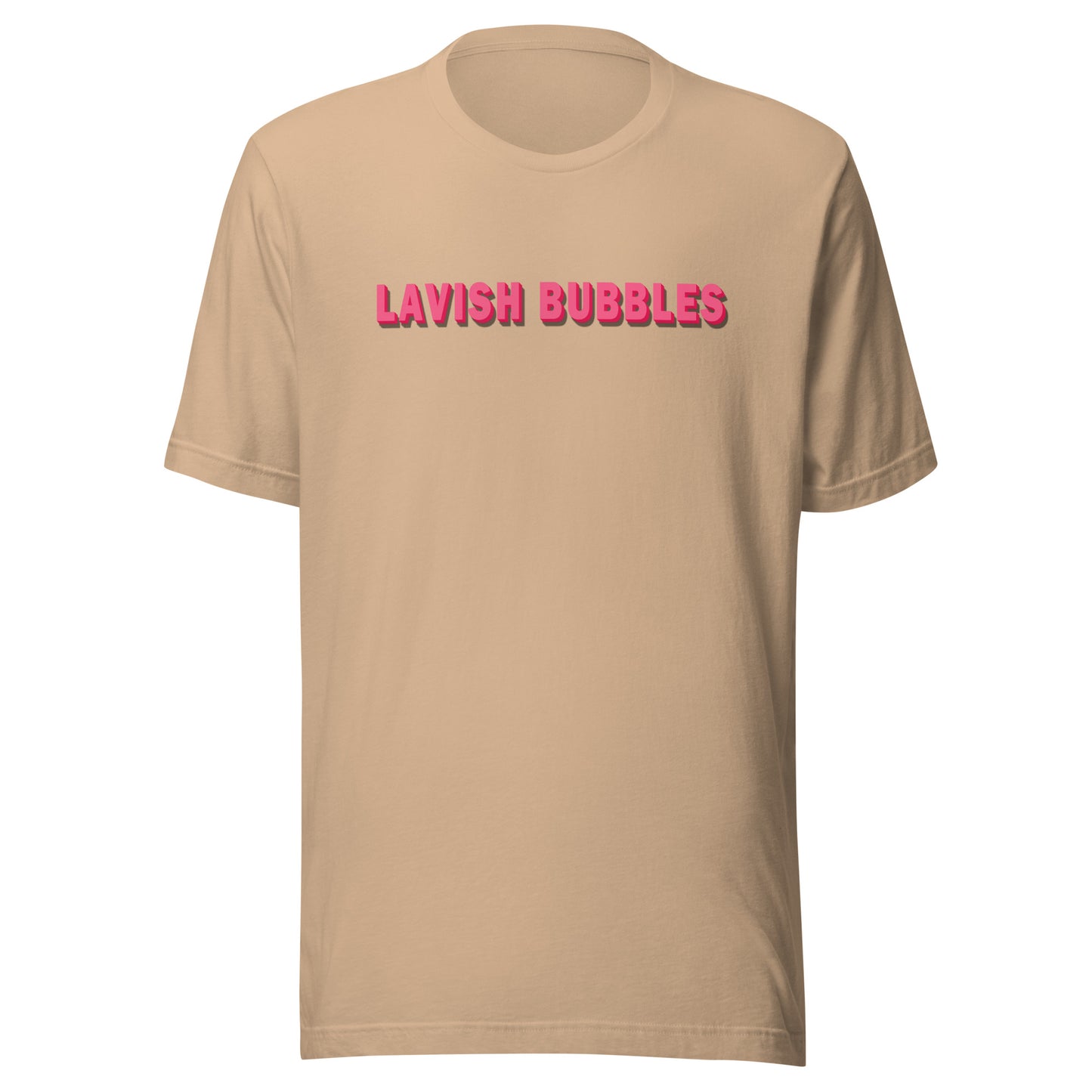 Pink name - Unisex t-shirt - Lavish bubbles - LAVISH BUBBLES