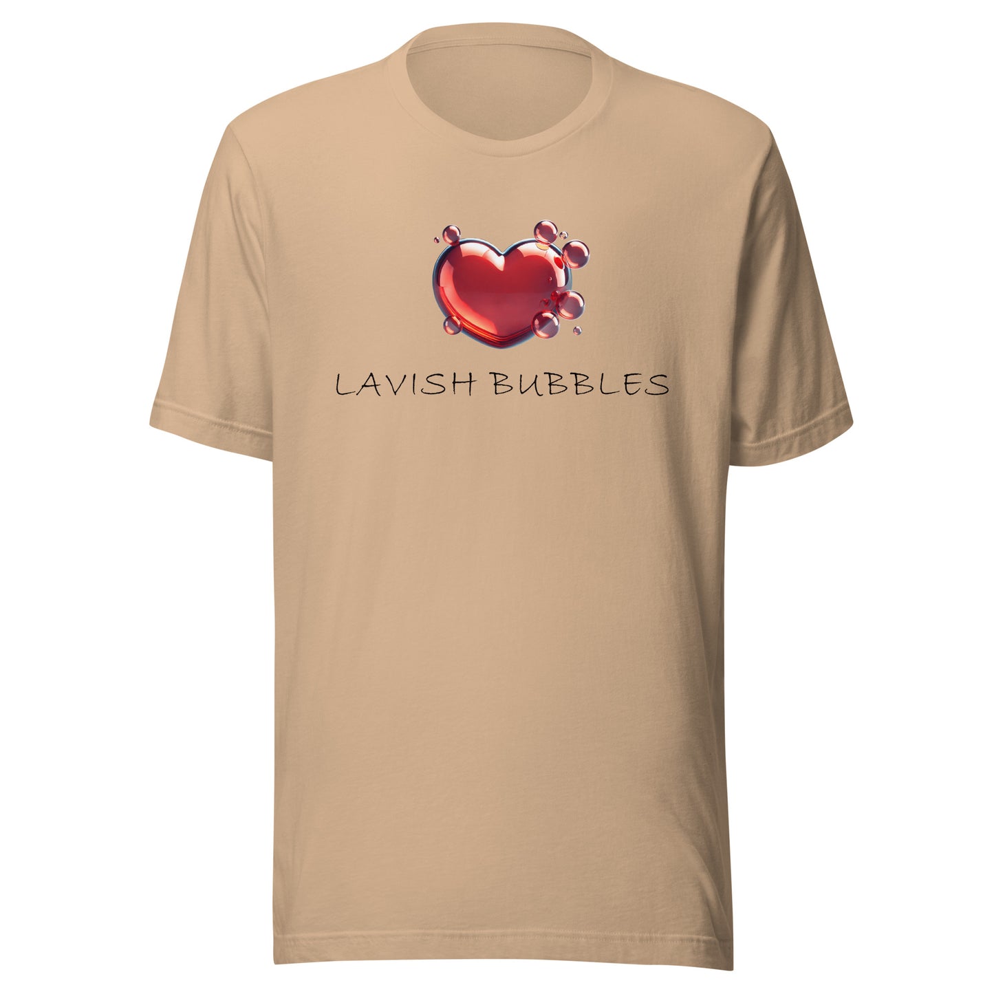 Bubble heart - Unisex t-shirt - Lavish Bubbles - LAVISH BUBBLES