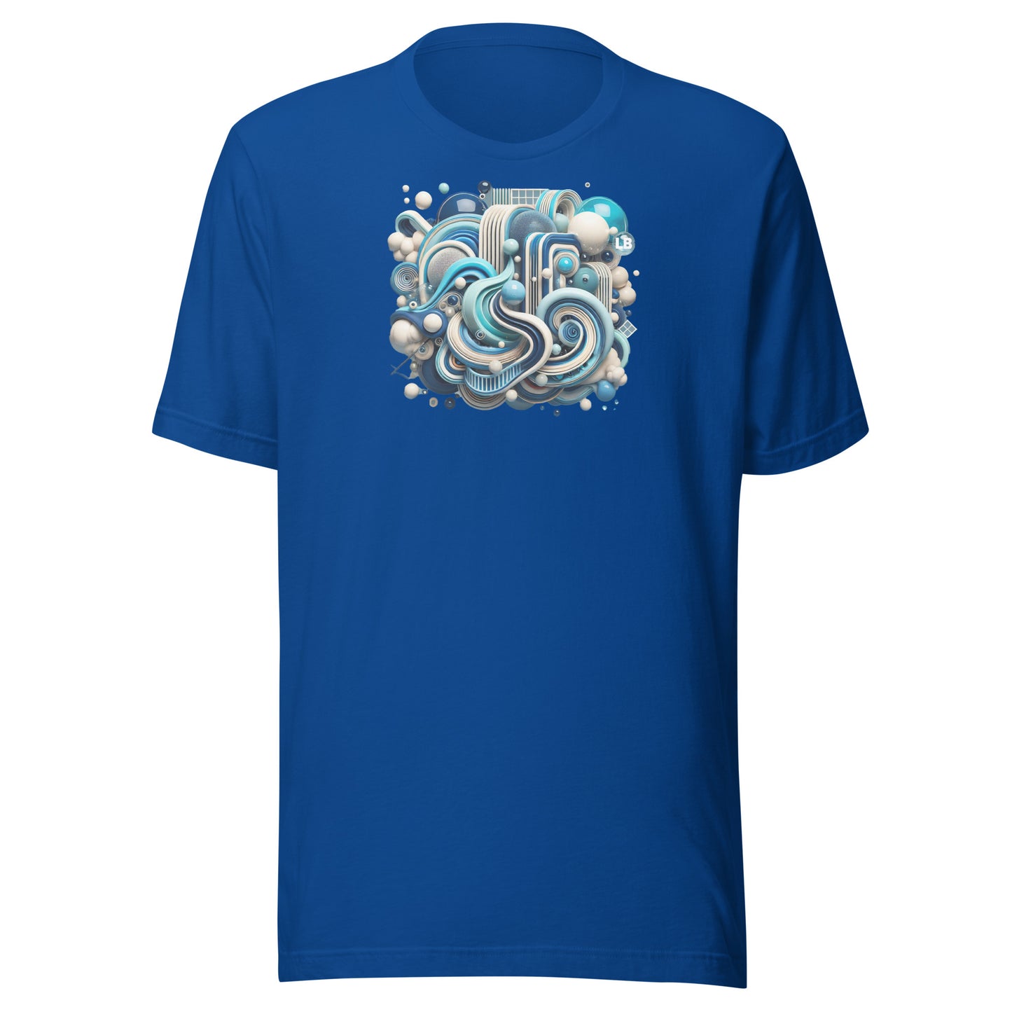 Blue arabesque - Unisex t-shirt - Lavish Bubbles - LAVISH BUBBLES