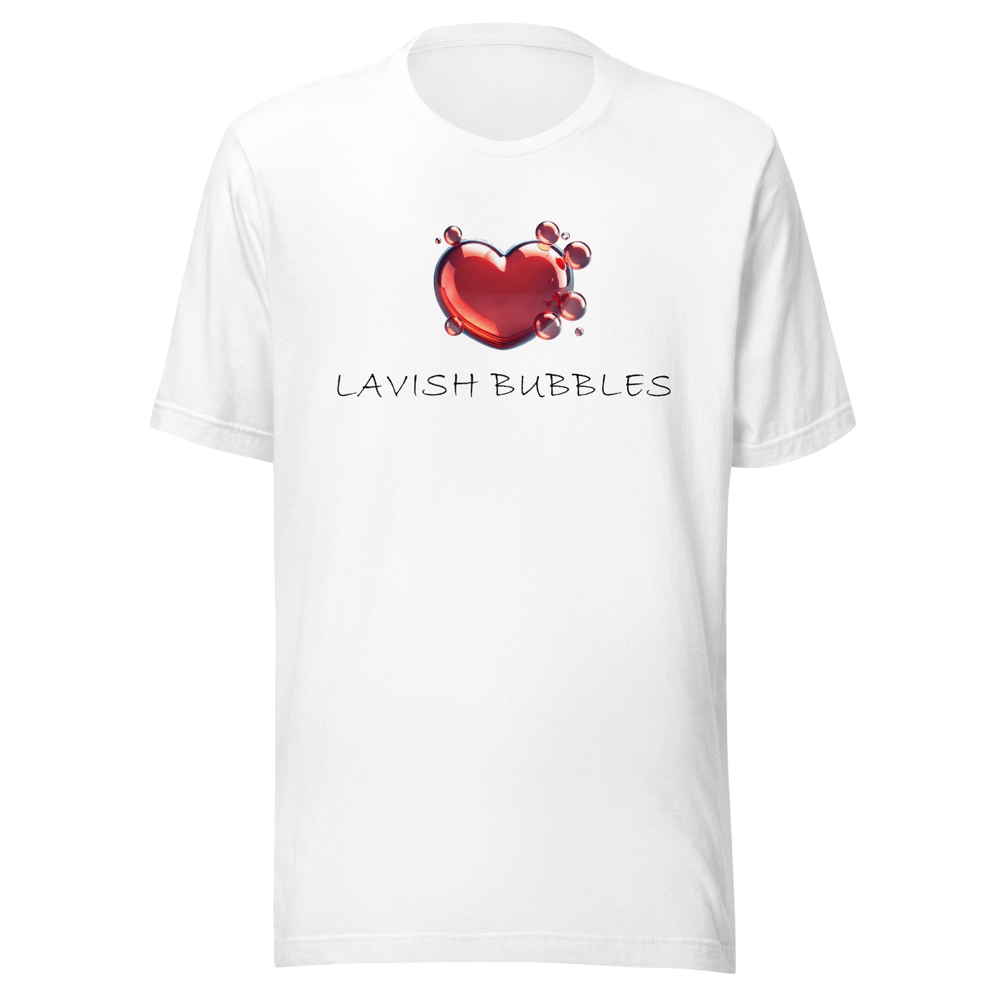 Bubble heart - Unisex t-shirt - Lavish Bubbles - LAVISH BUBBLES